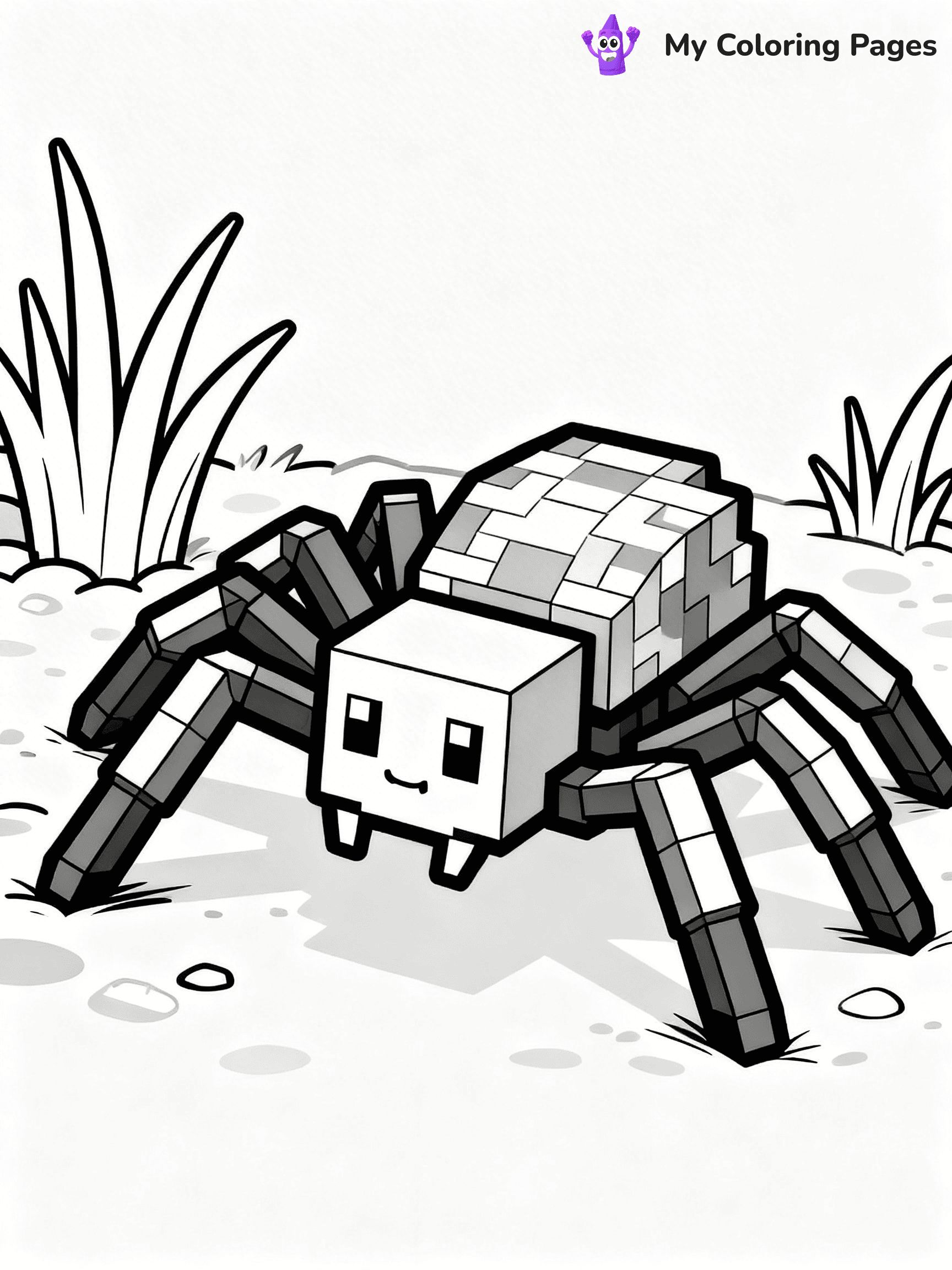 Minecraft Spider Coloring Pages - 5