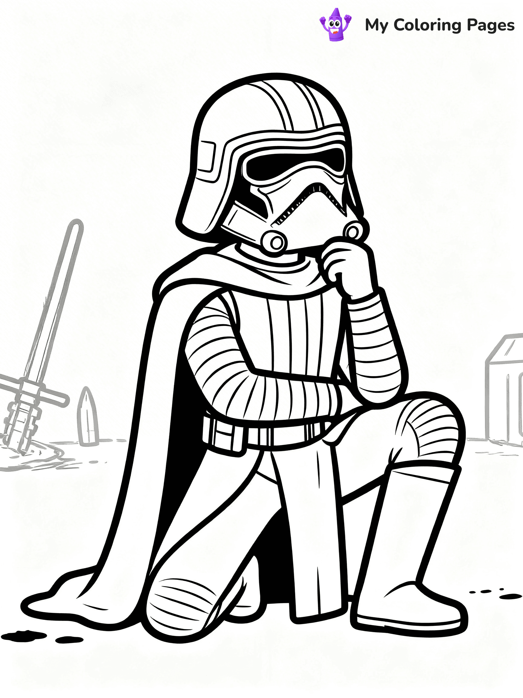Kylo Ren Coloring Pages - 23