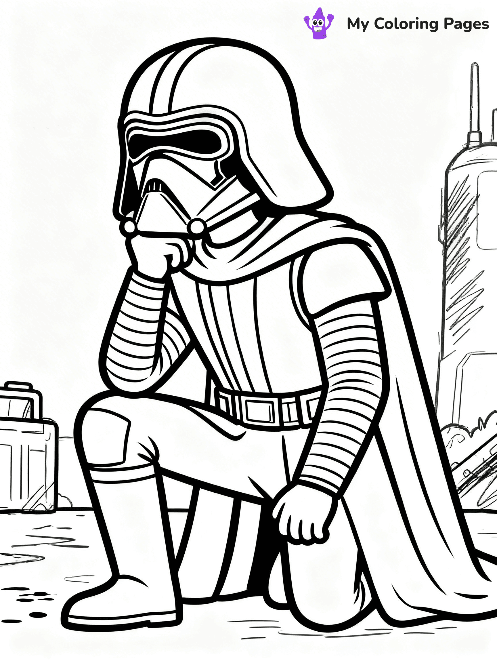 Kylo Ren Coloring Pages - 22