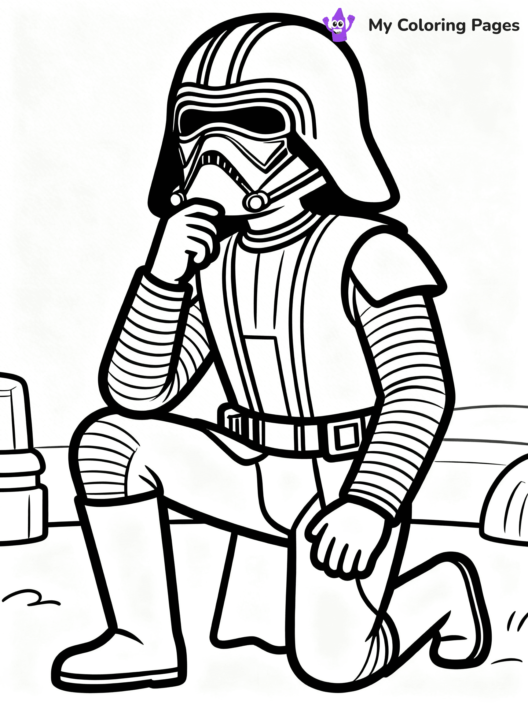 Kylo Ren Coloring Pages - 21