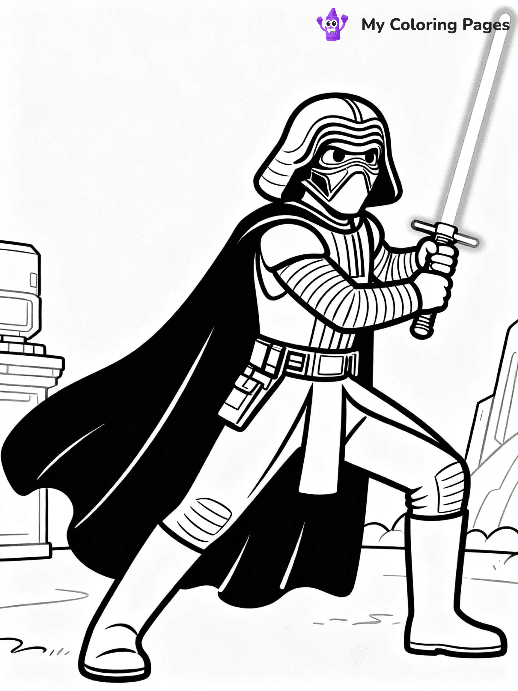 Kylo Ren Coloring Pages - 17