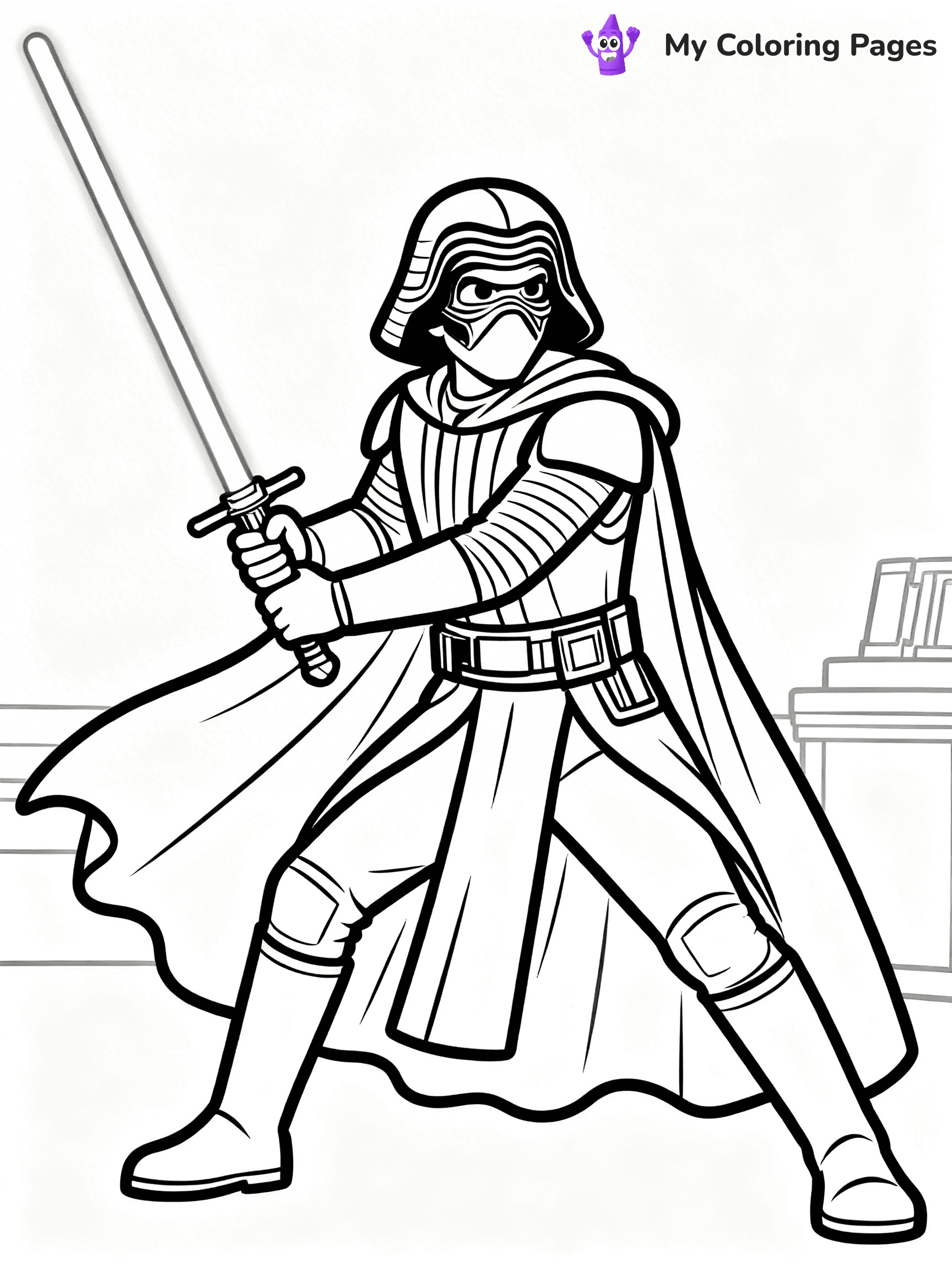 Kylo Ren Coloring Pages - 15