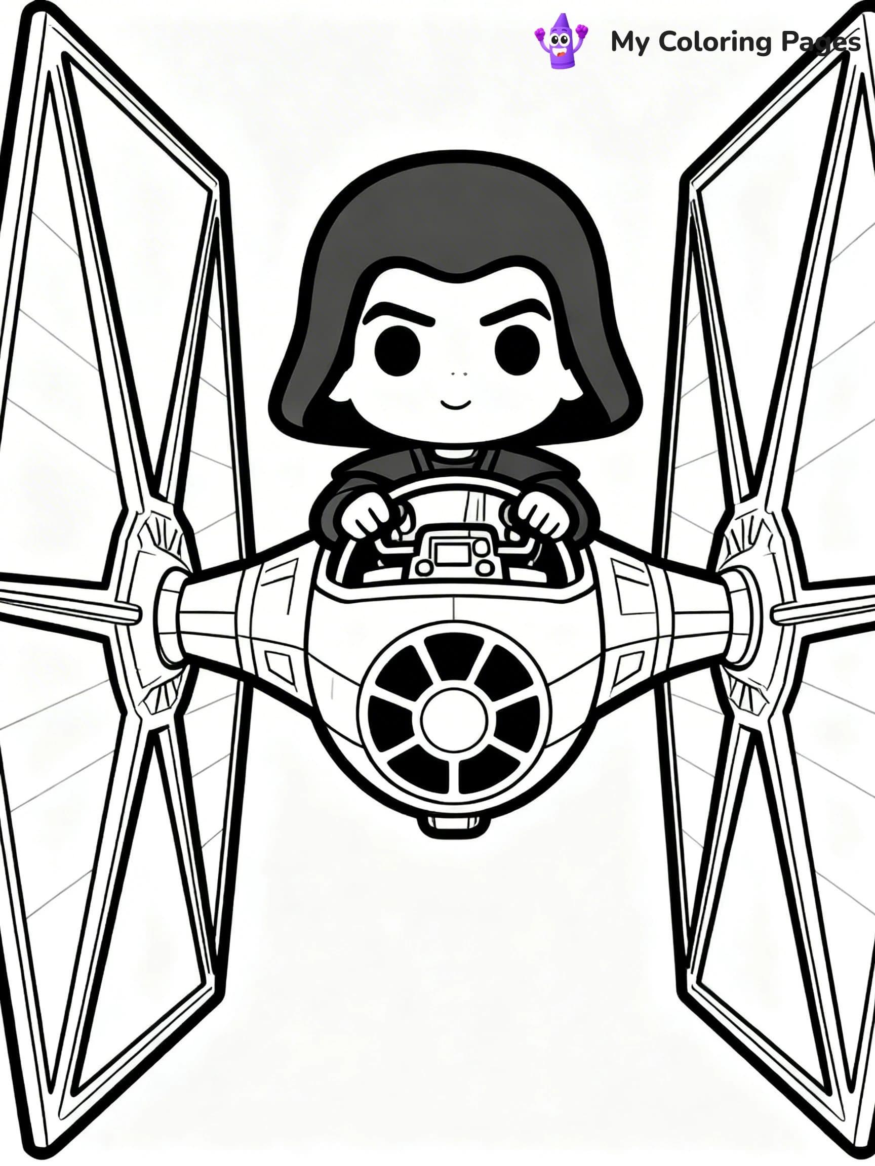 Kylo Ren Coloring Pages - 12