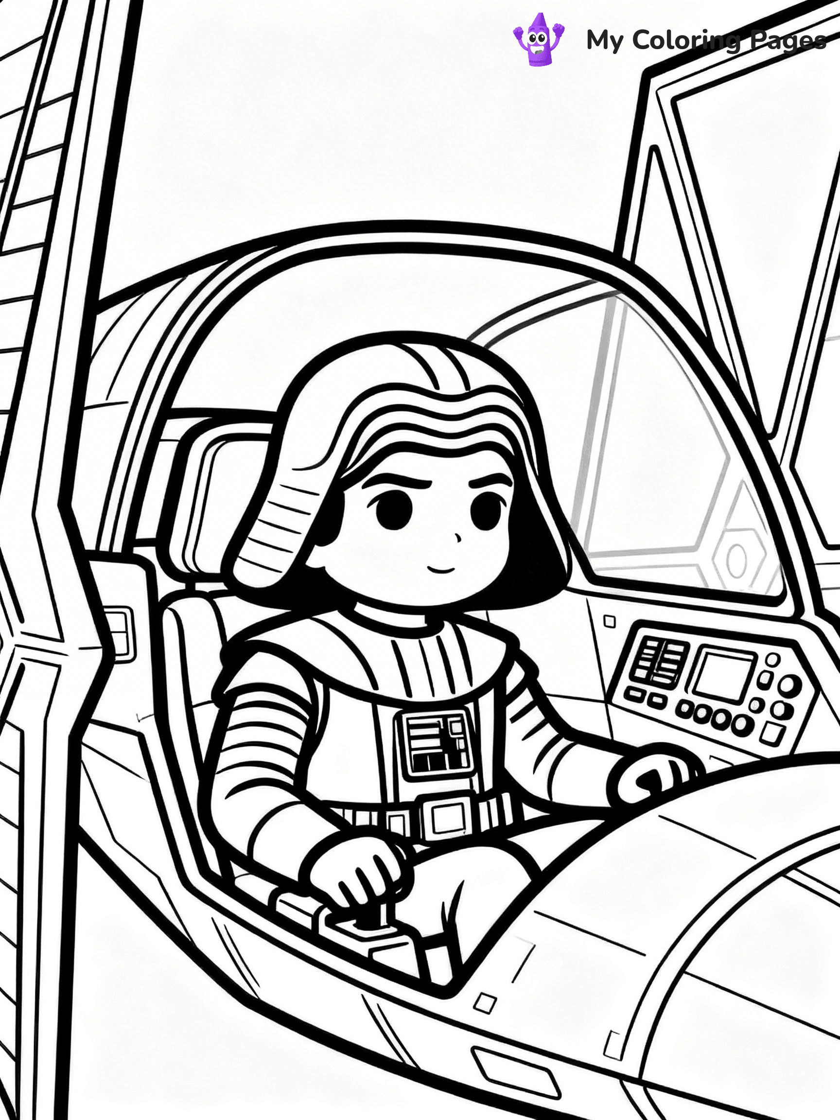 Kylo Ren Coloring Pages - 9