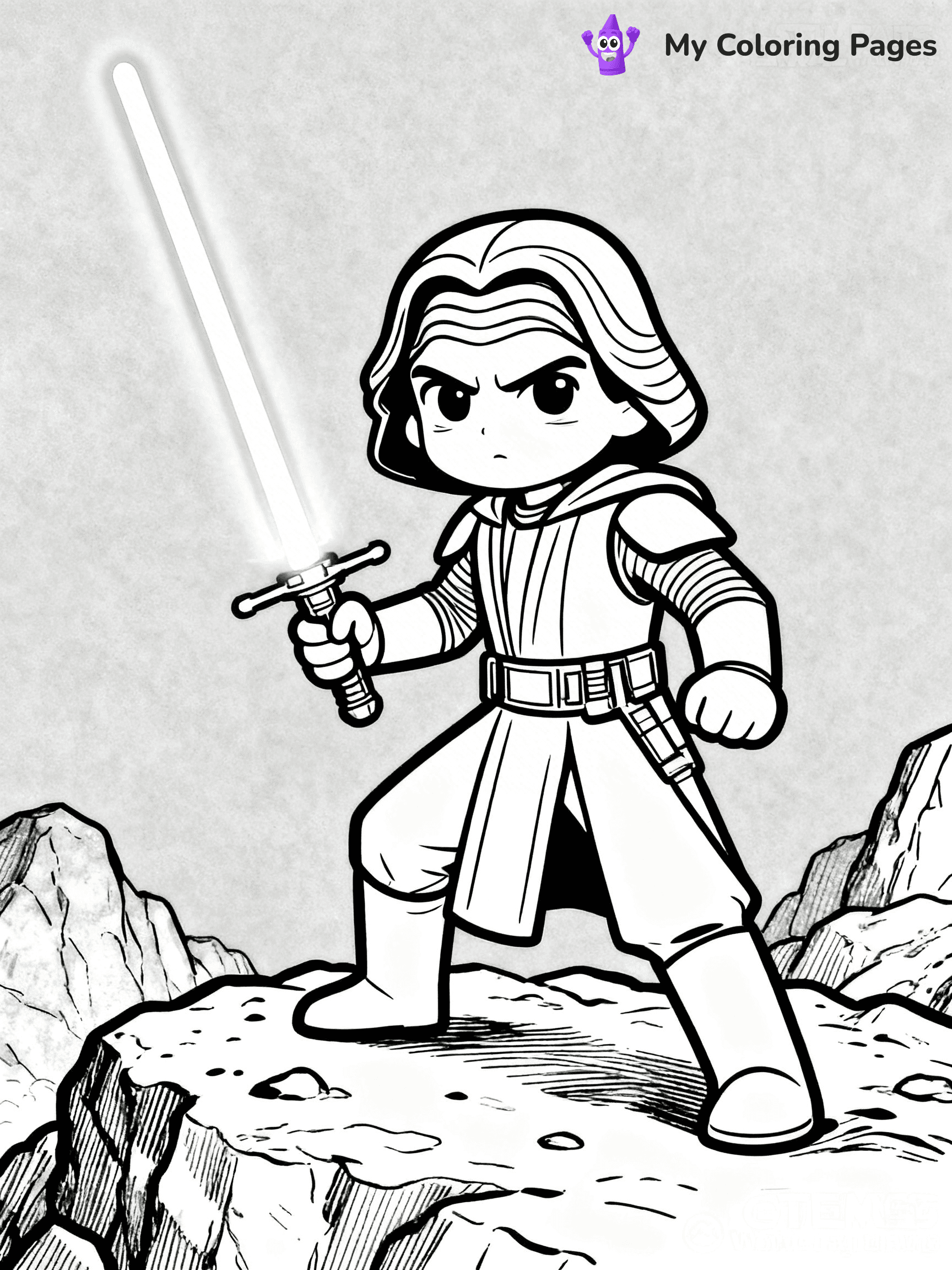 Kylo Ren Coloring Pages - 7