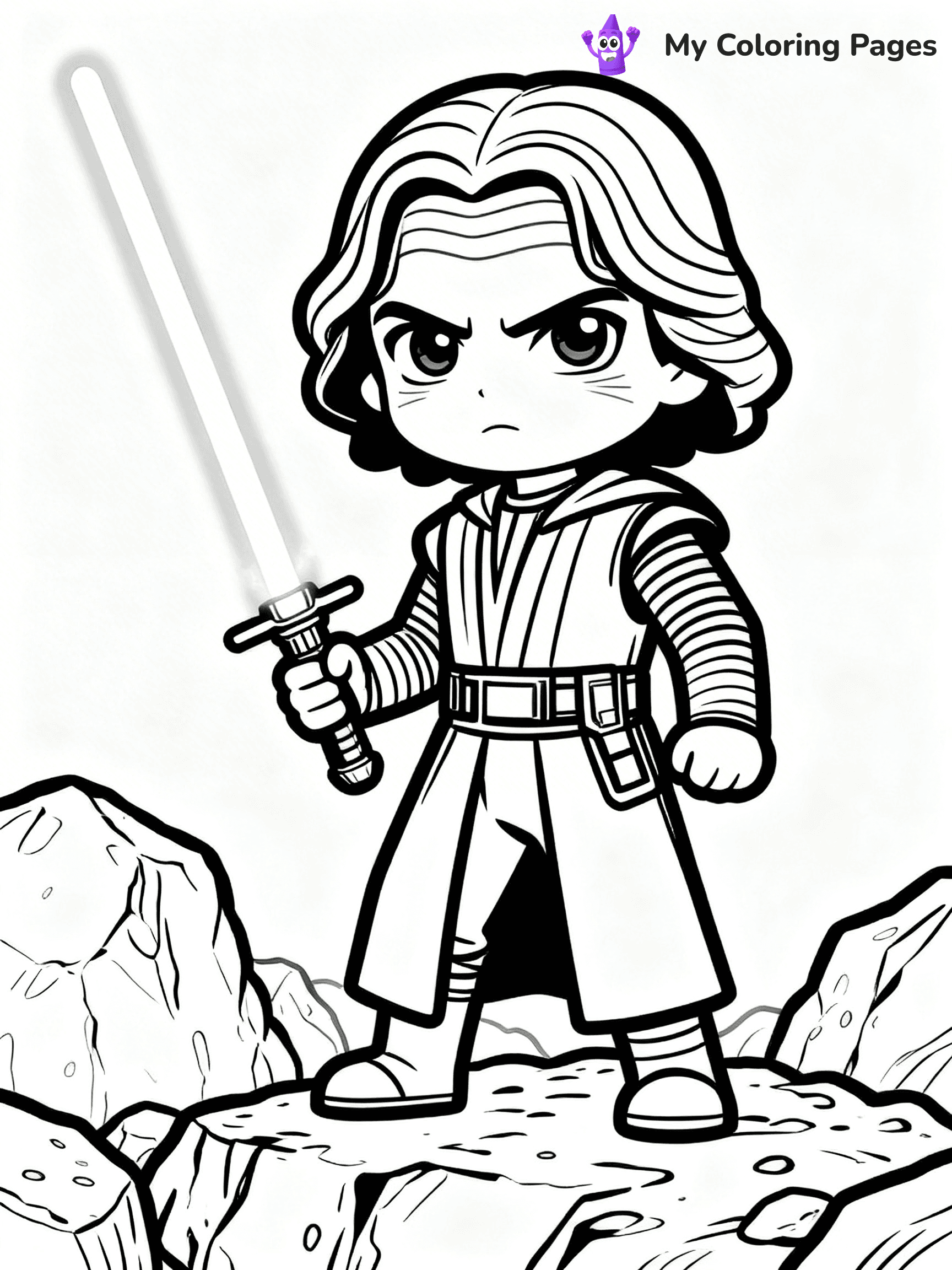 Kylo Ren Coloring Pages - 1