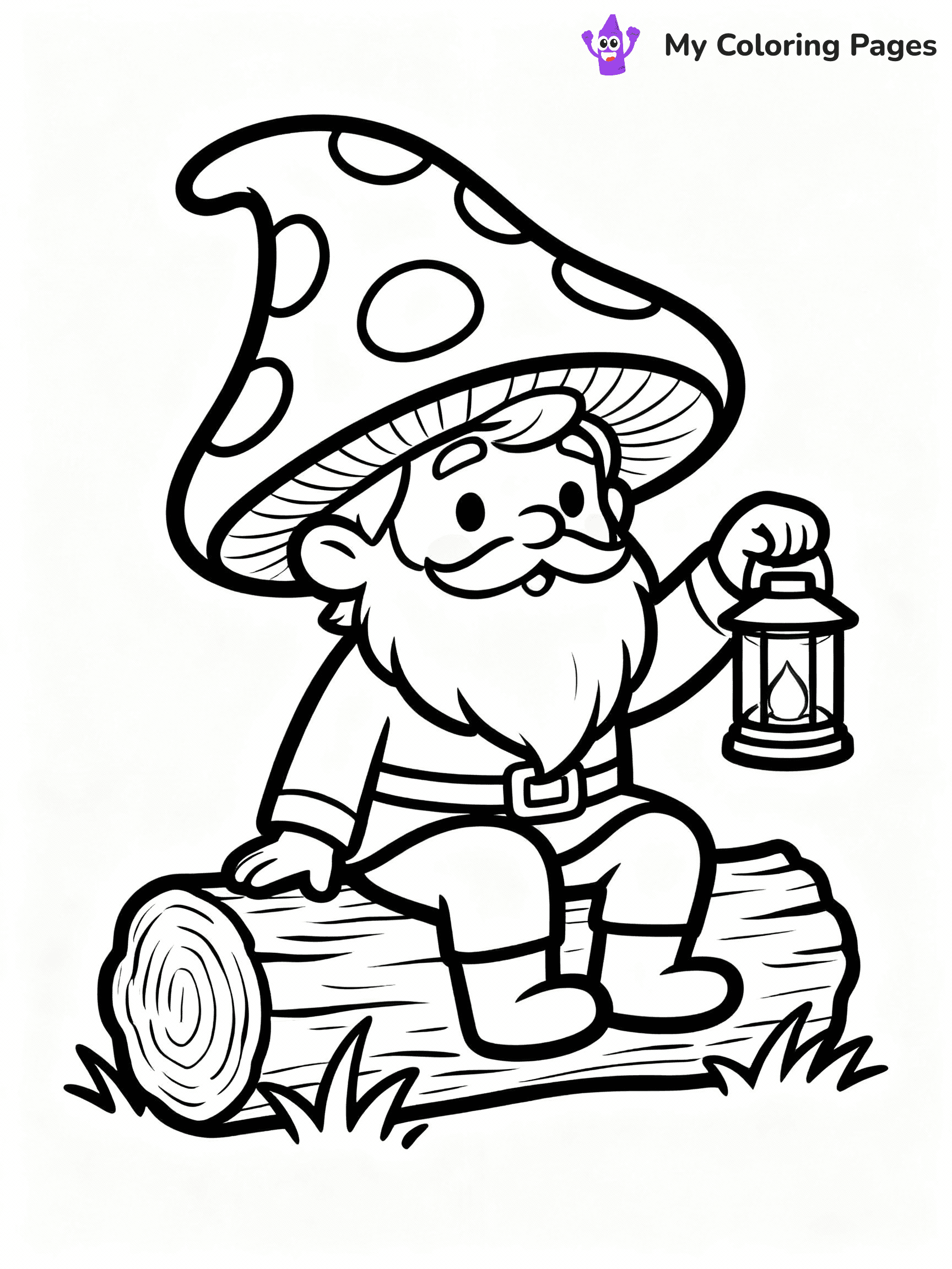 Gnome Coloring Pages - 37