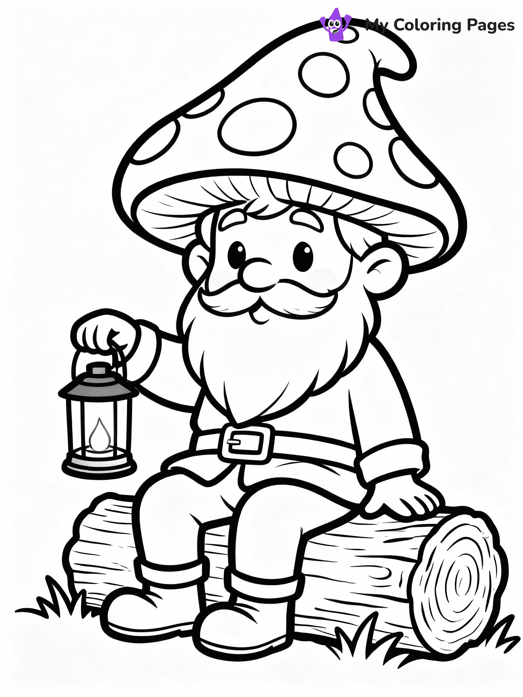 Gnome Coloring Pages - 36