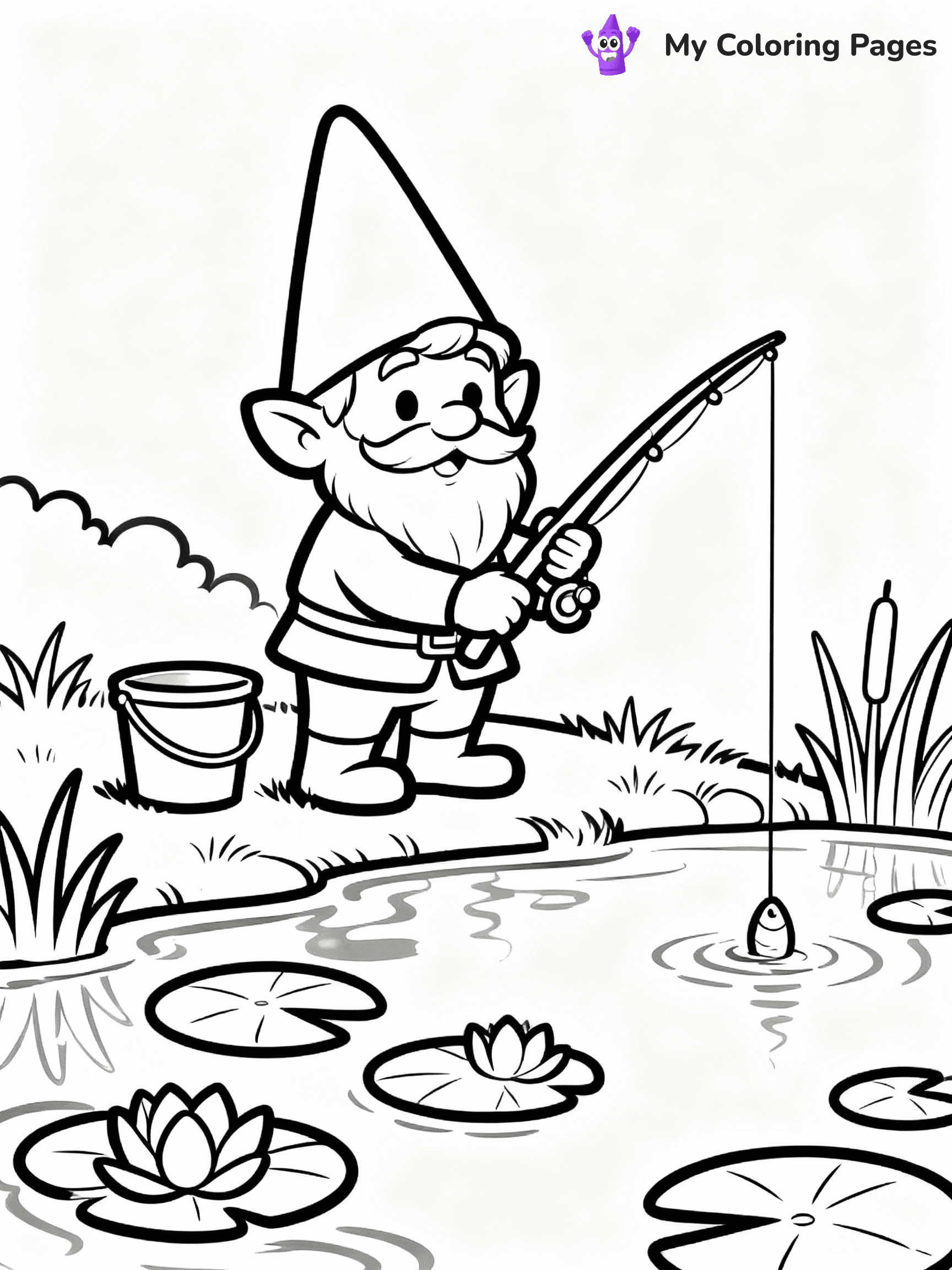 Gnome Coloring Pages - 30