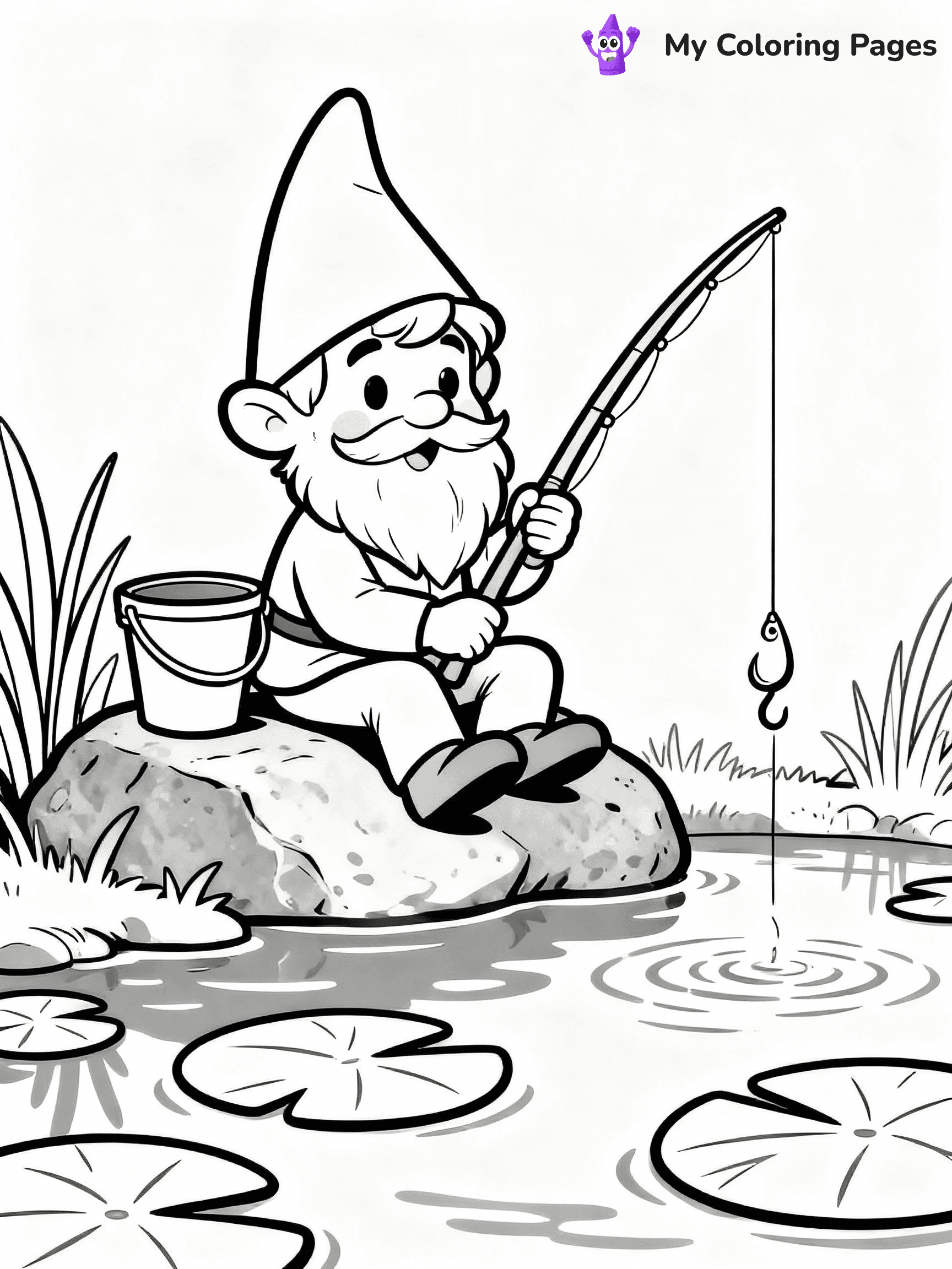 Gnome Coloring Pages - 28