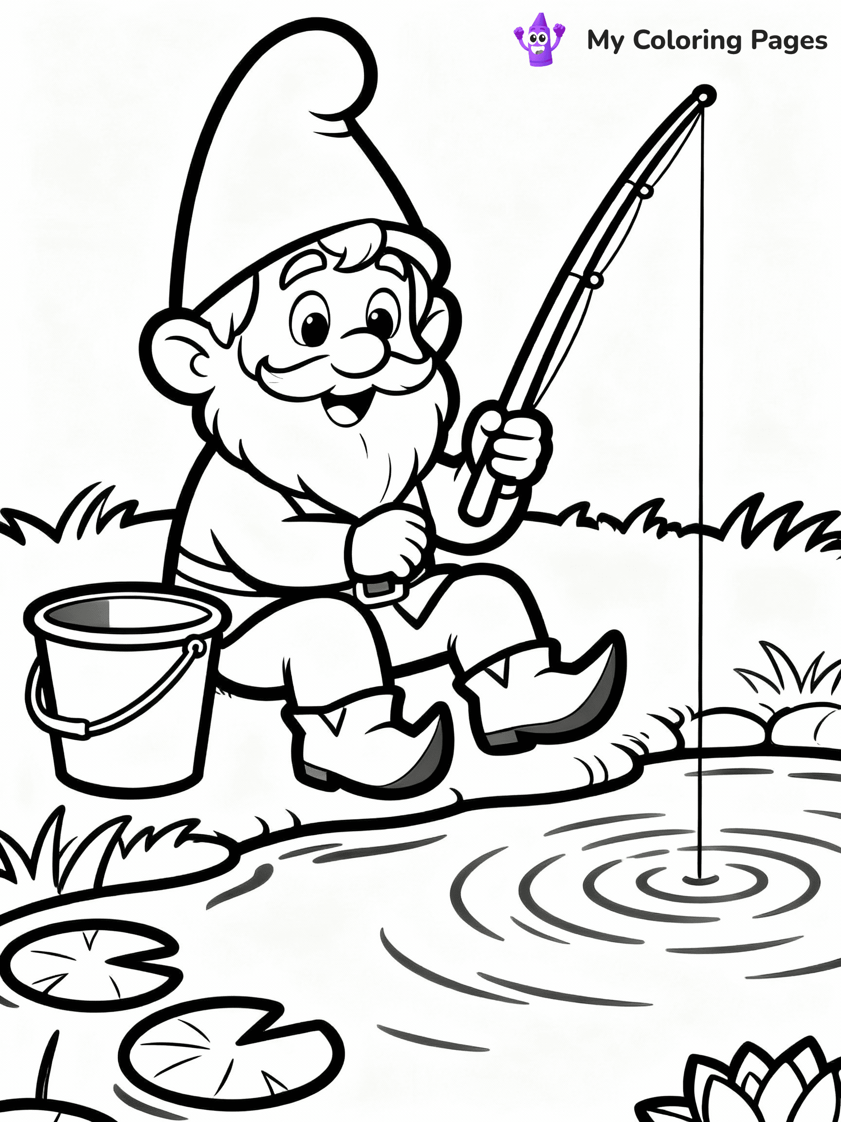 Gnome Coloring Pages - 24