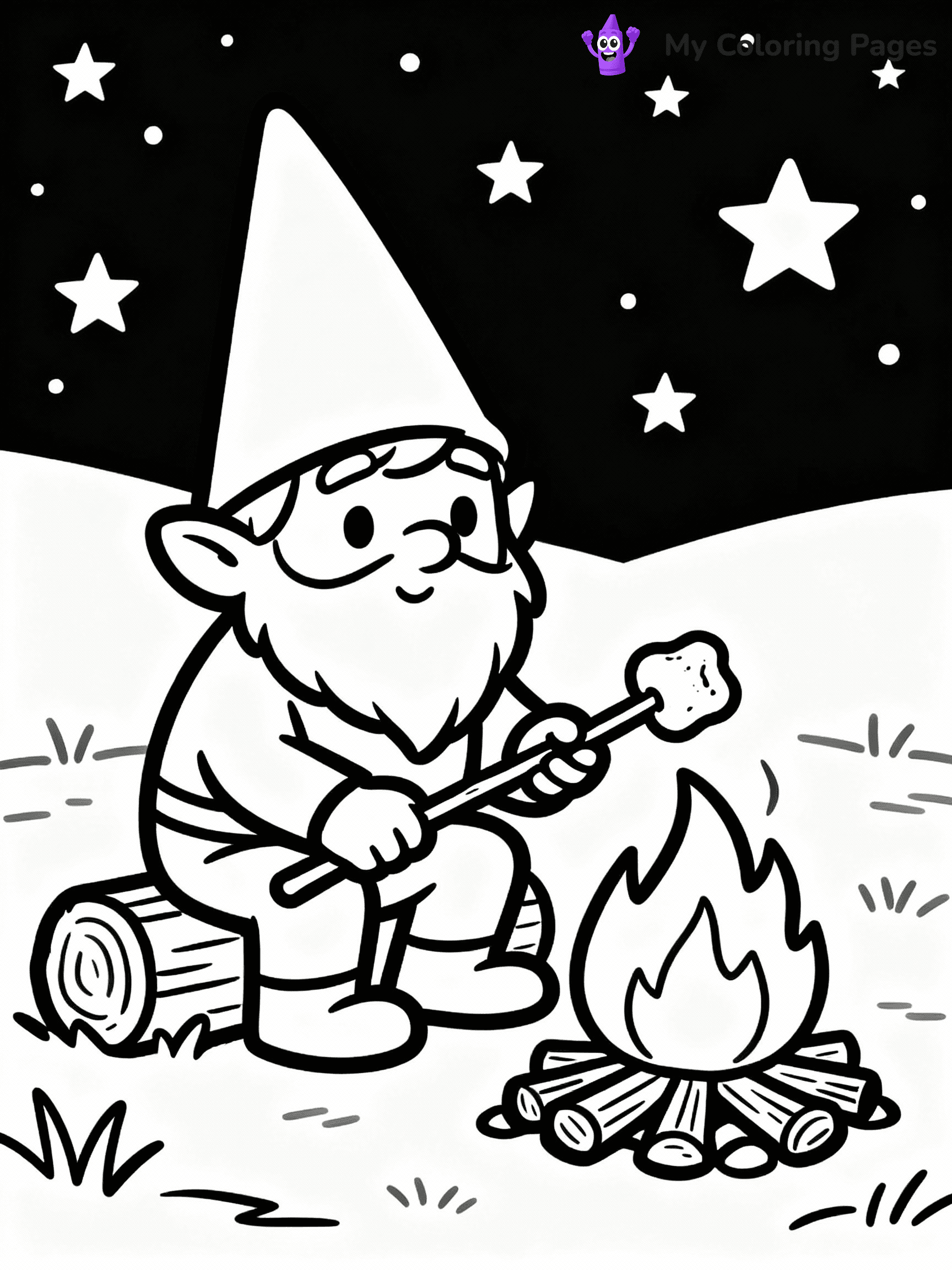Gnome Coloring Pages - 22