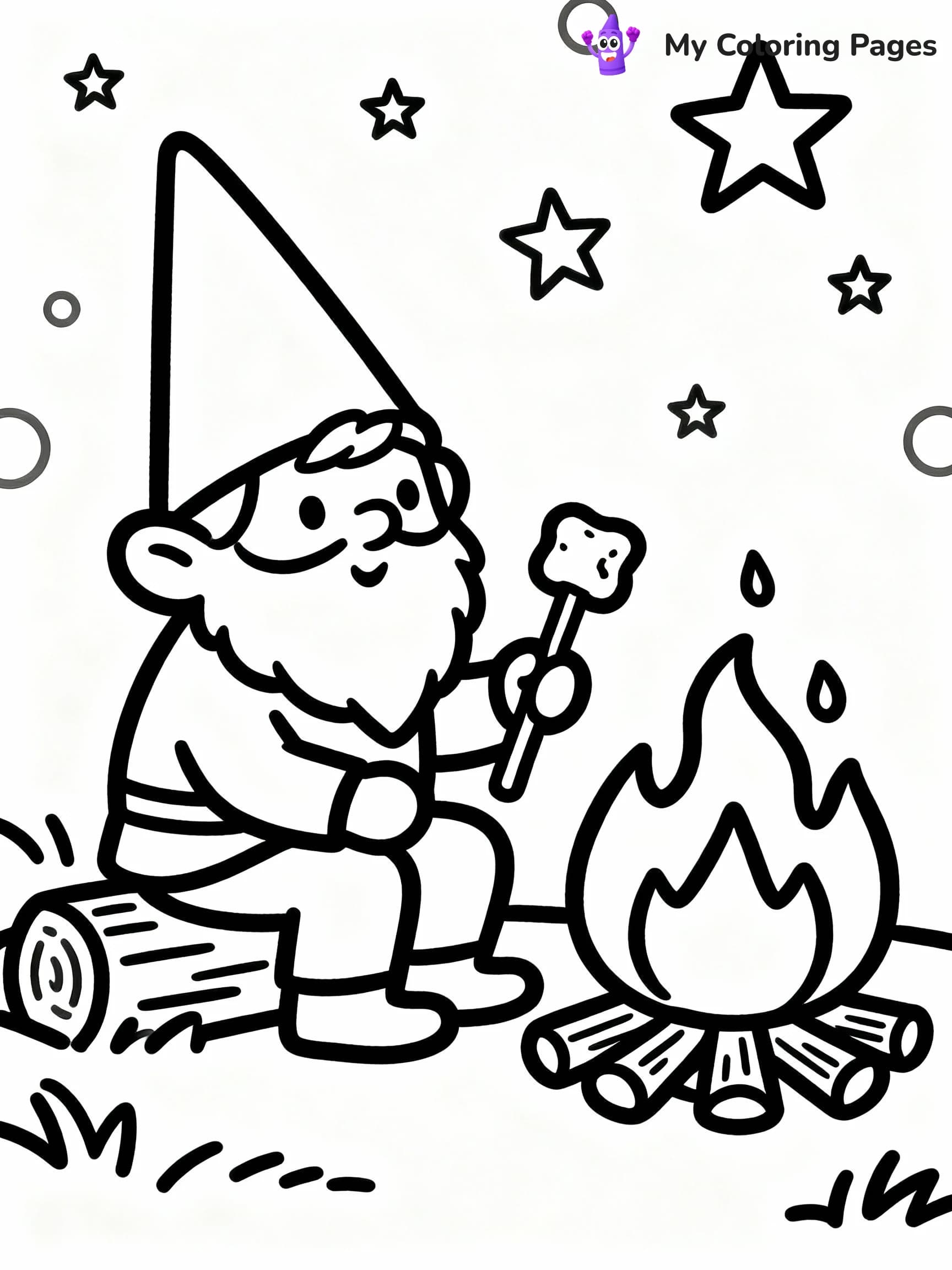 Gnome Coloring Pages - 21