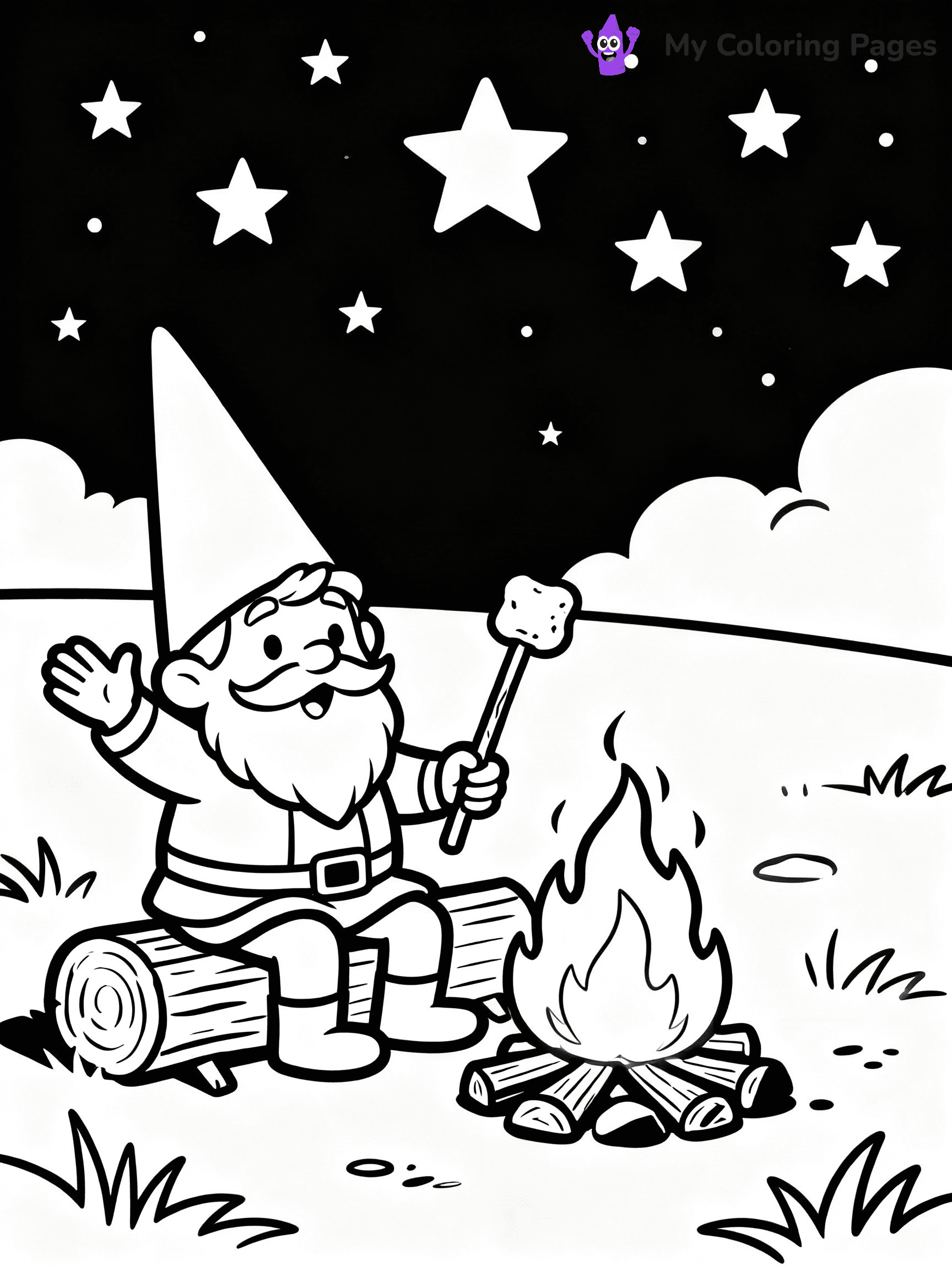 Gnome Coloring Pages - 20