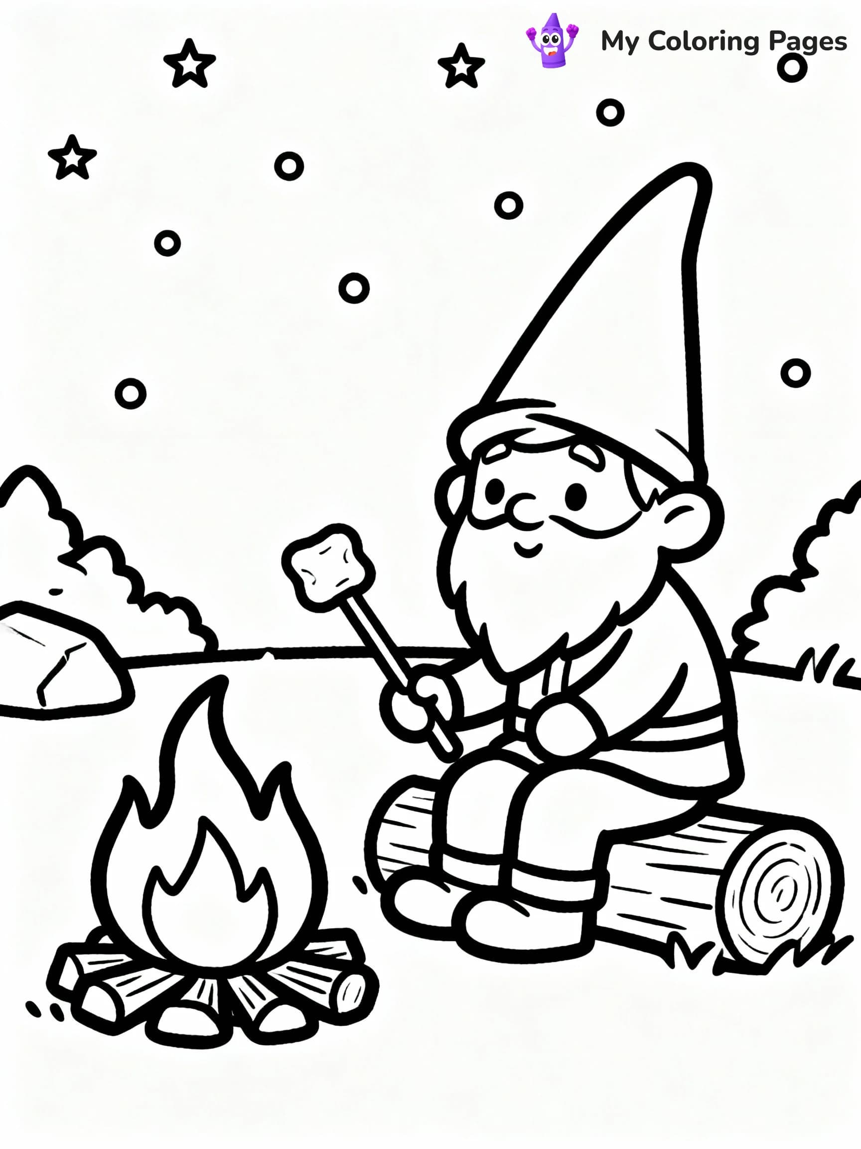 Gnome Coloring Pages - 19