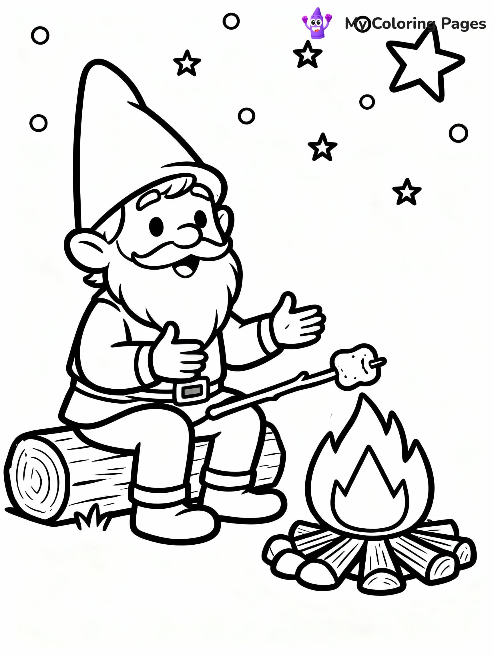 Gnome Coloring Pages - 18