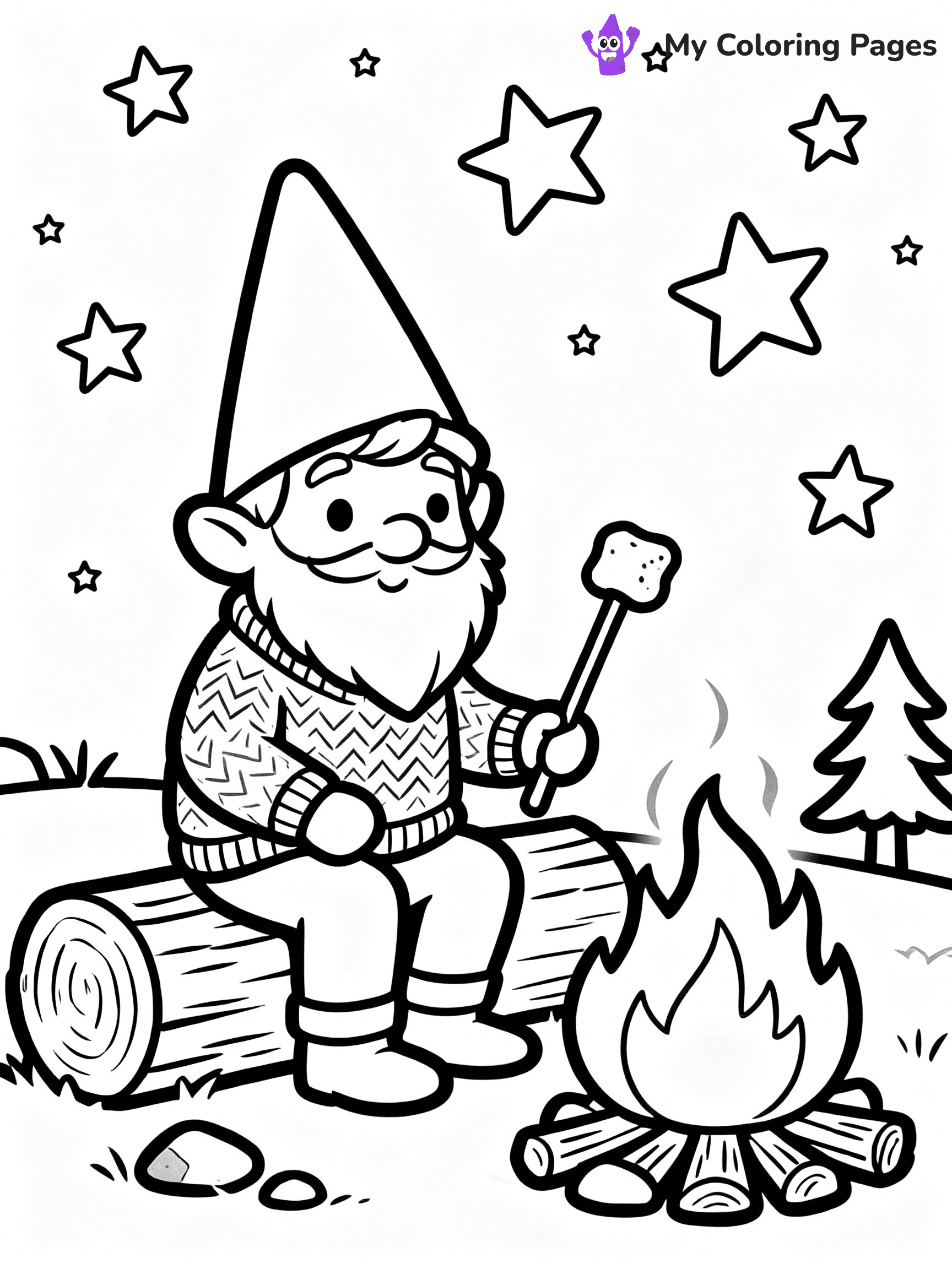 Gnome Coloring Pages - 17