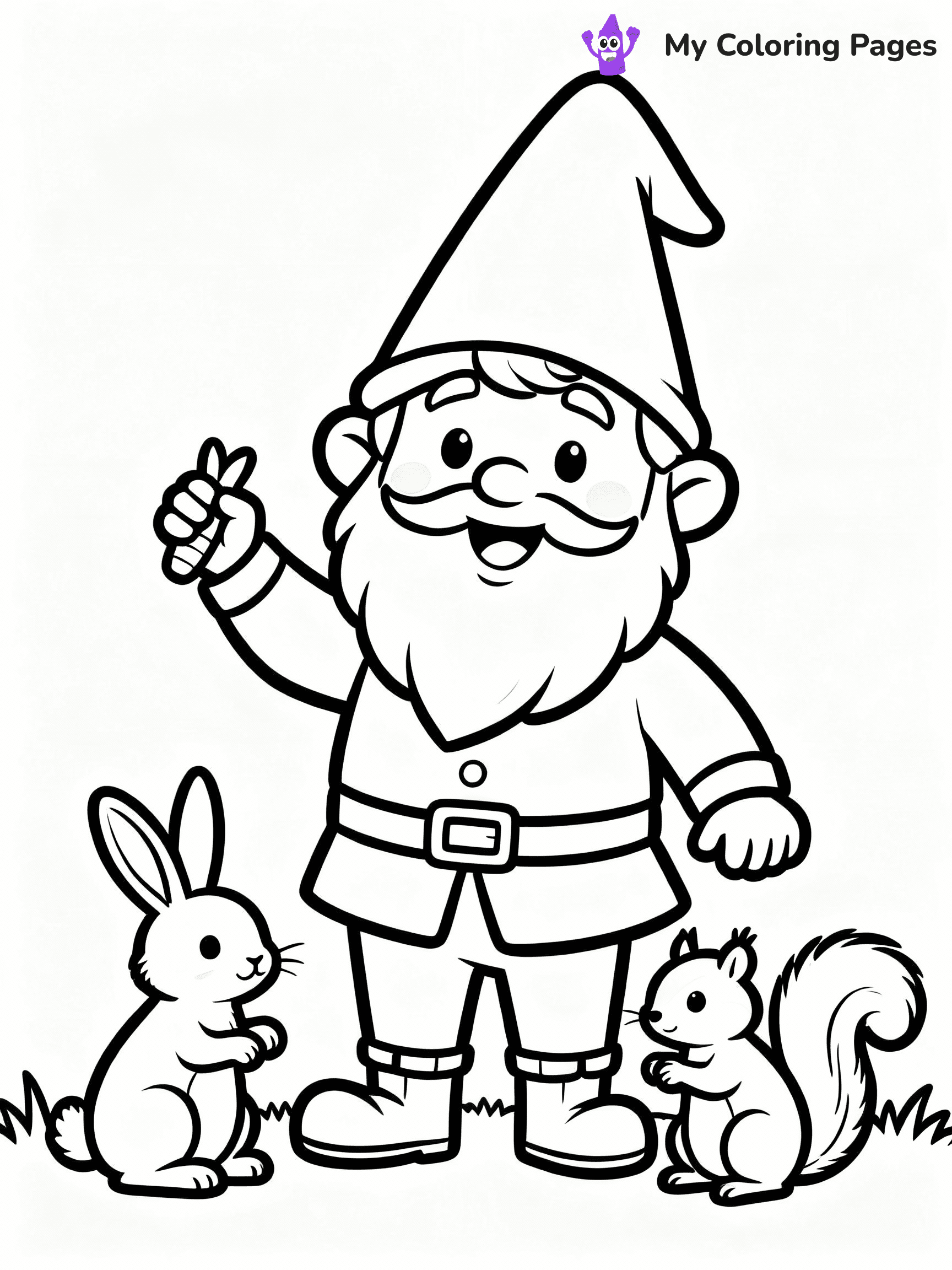 Gnome Coloring Pages - 16