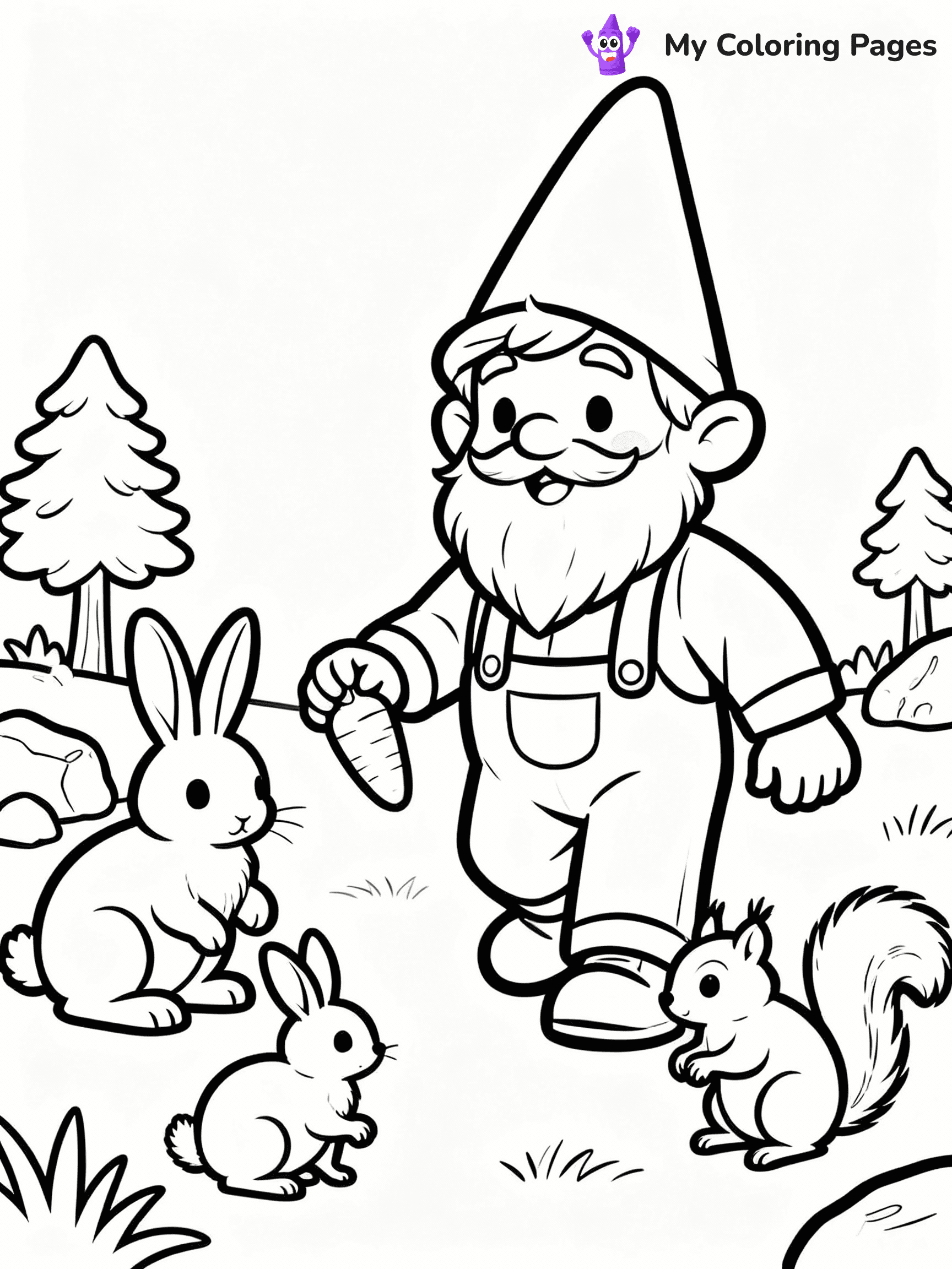 Gnome Coloring Pages - 15
