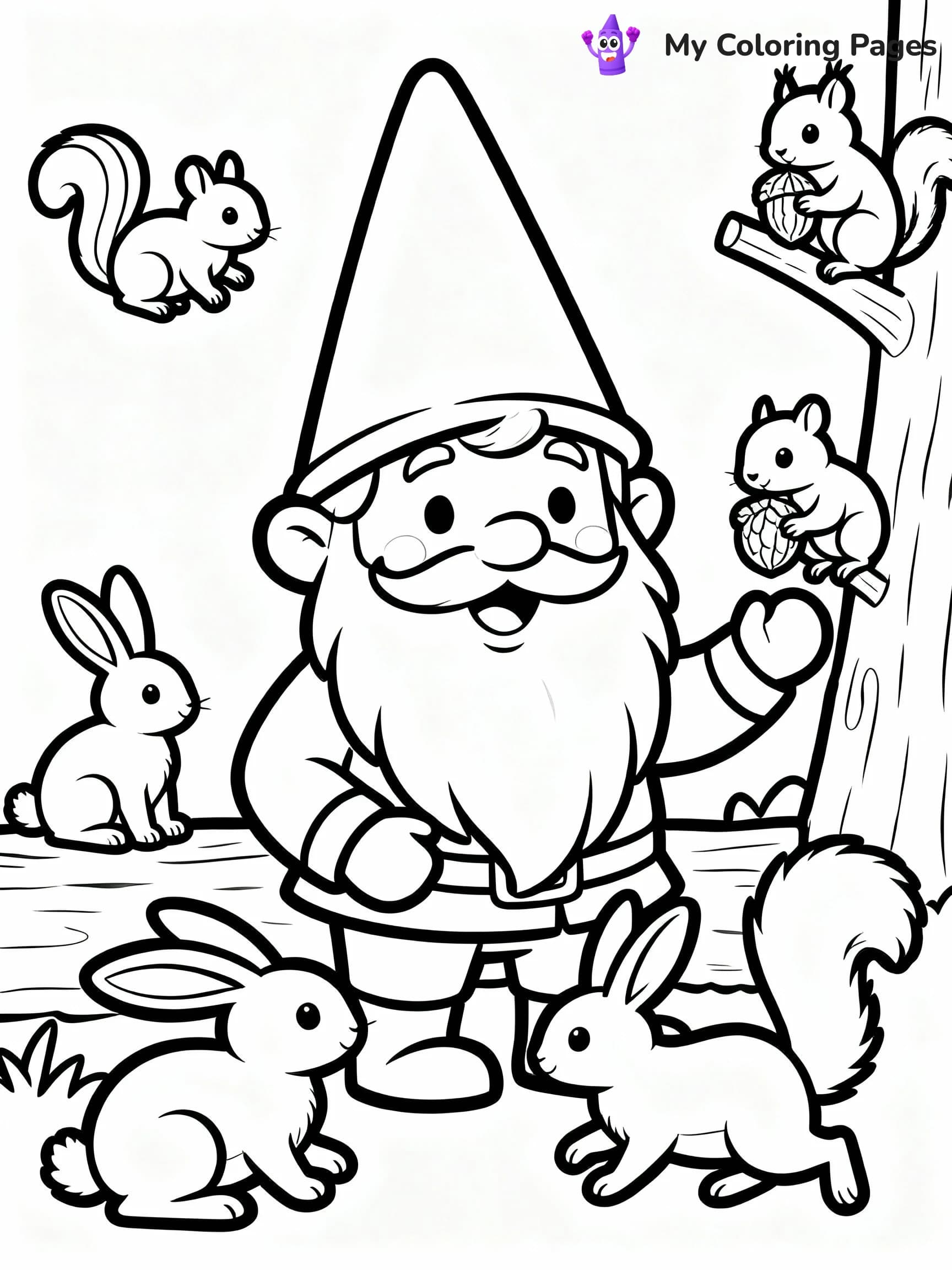 Gnome Coloring Pages - 14