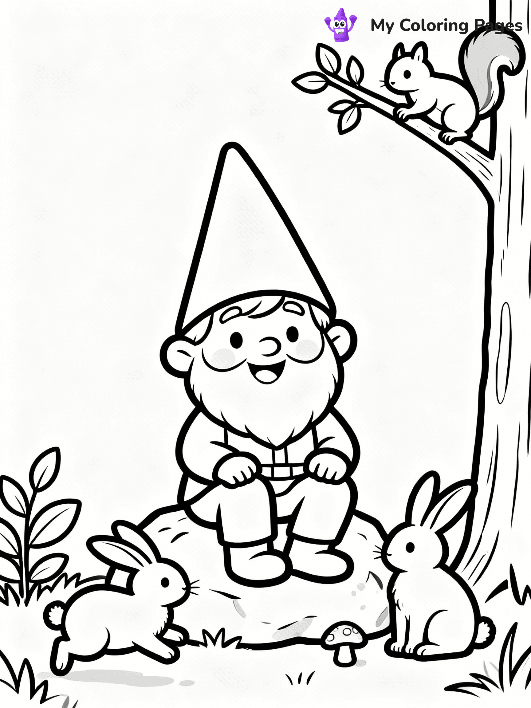 Gnome Coloring Pages - 13