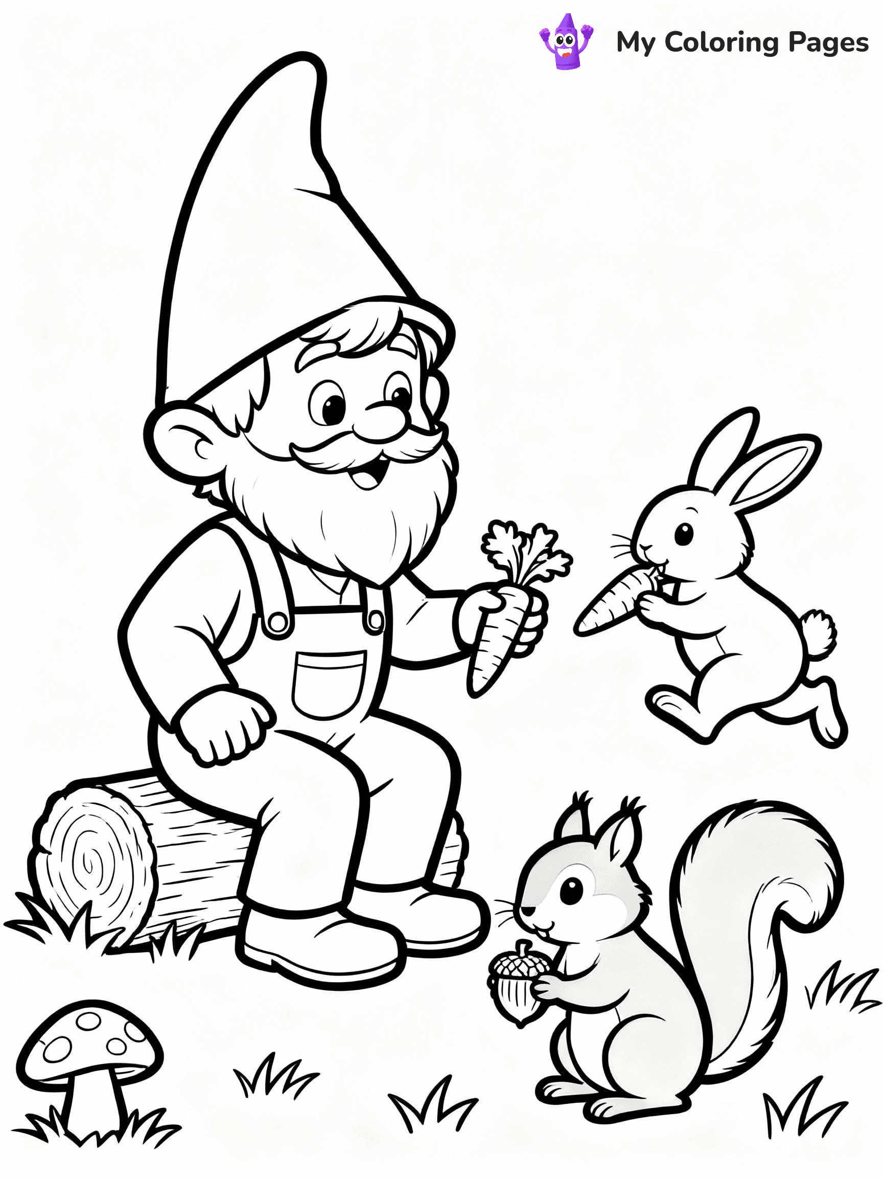Gnome Coloring Pages - 11