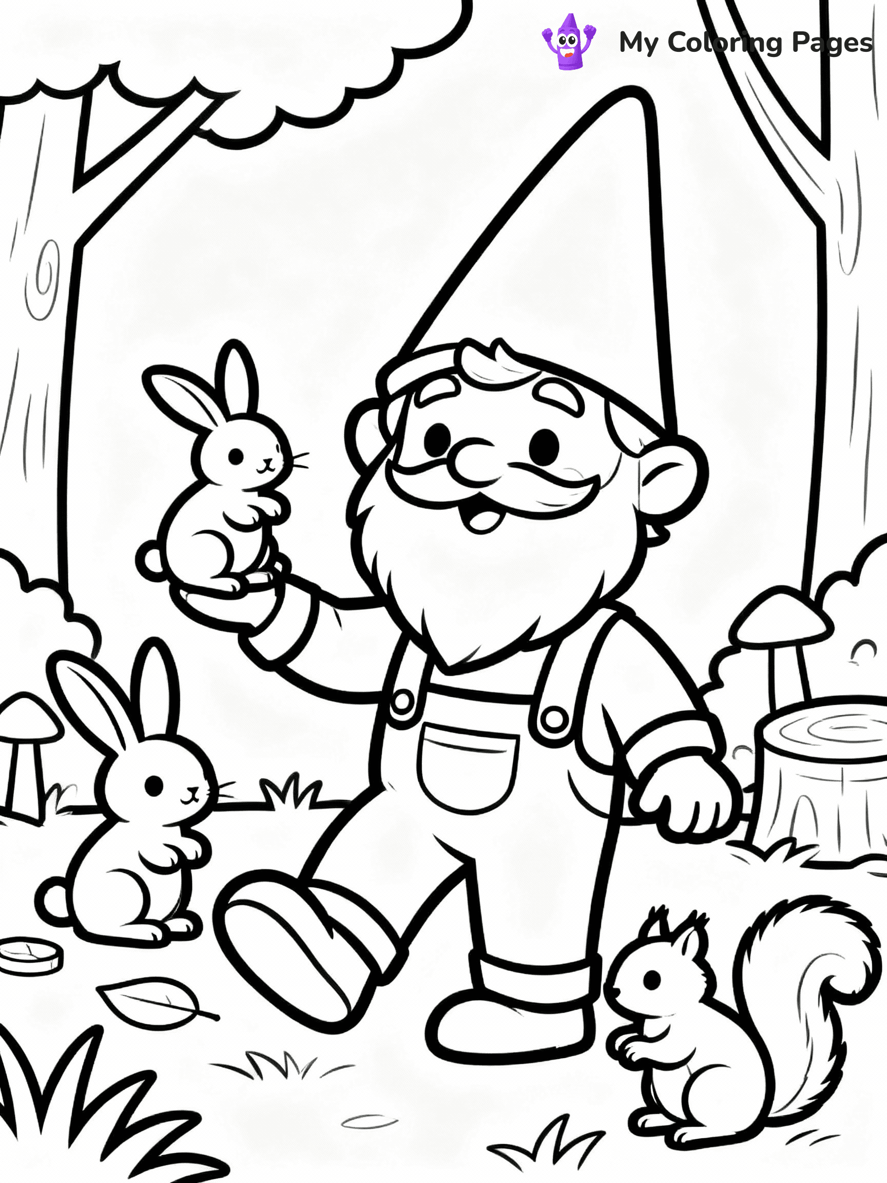 Gnome Coloring Pages - 10