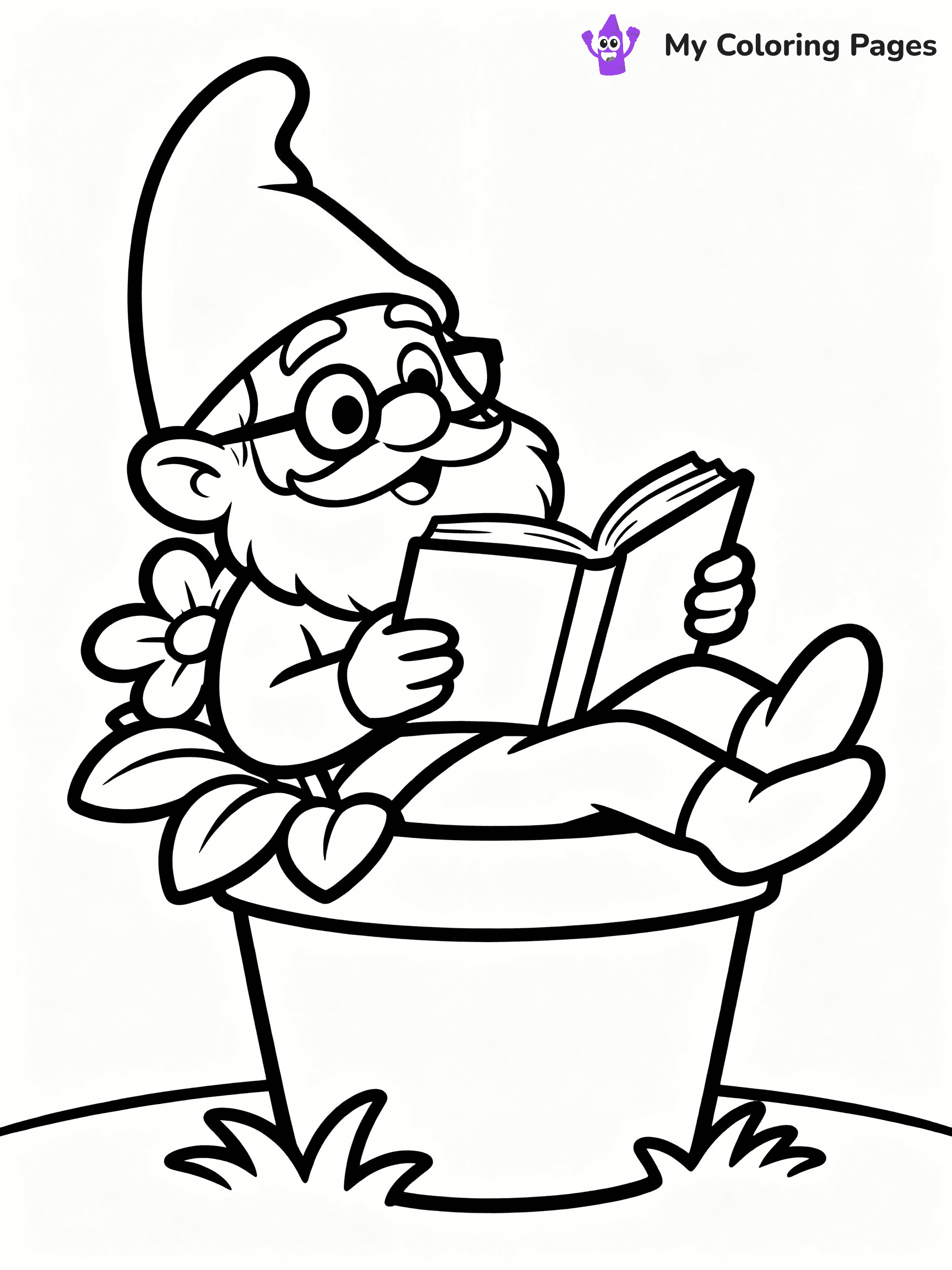 Gnome Coloring Pages - 9