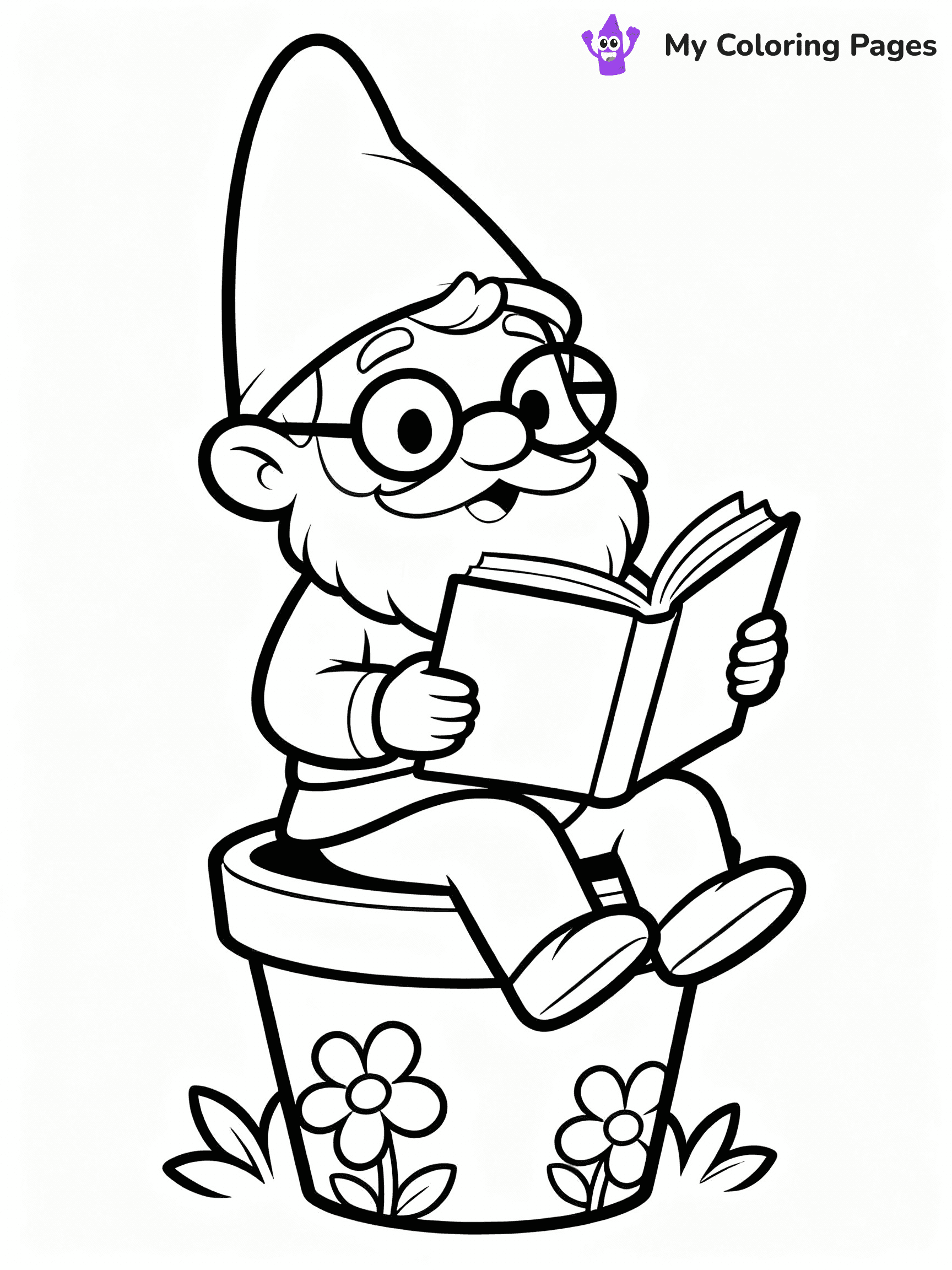 Gnome Coloring Pages - 8