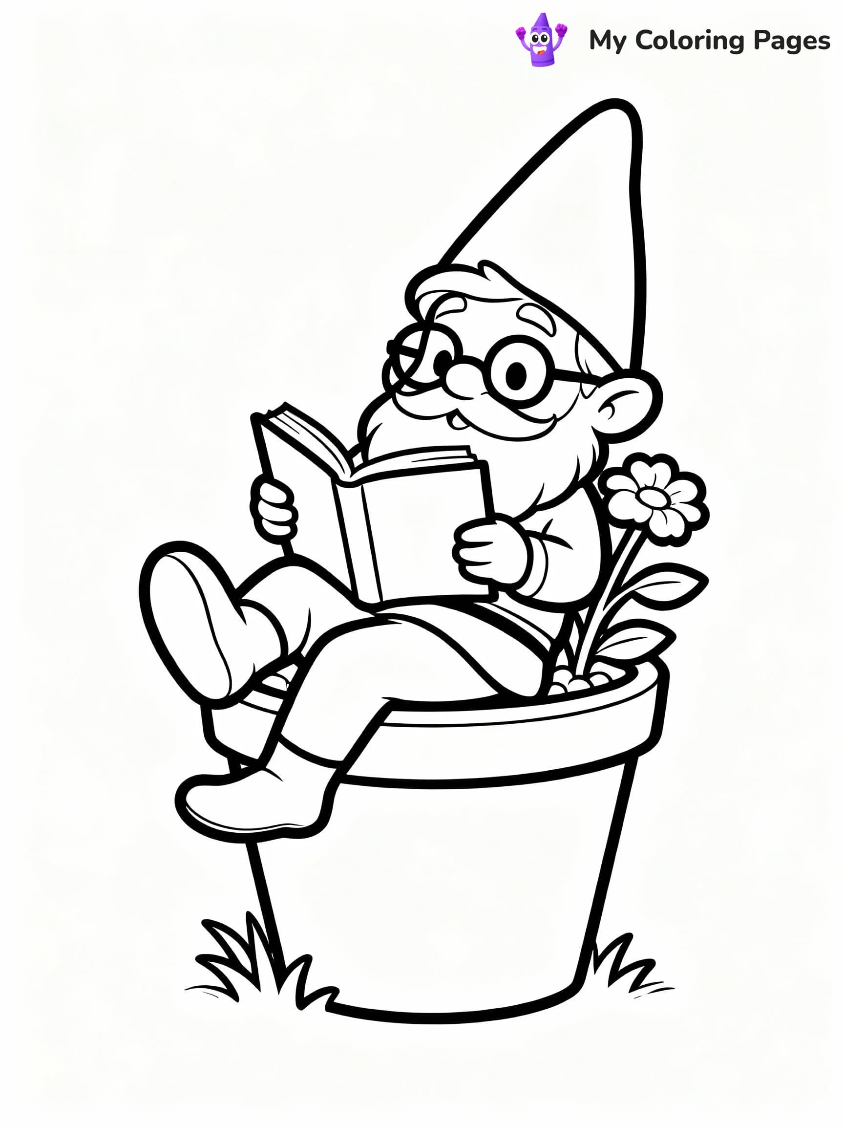 Gnome Coloring Pages - 7