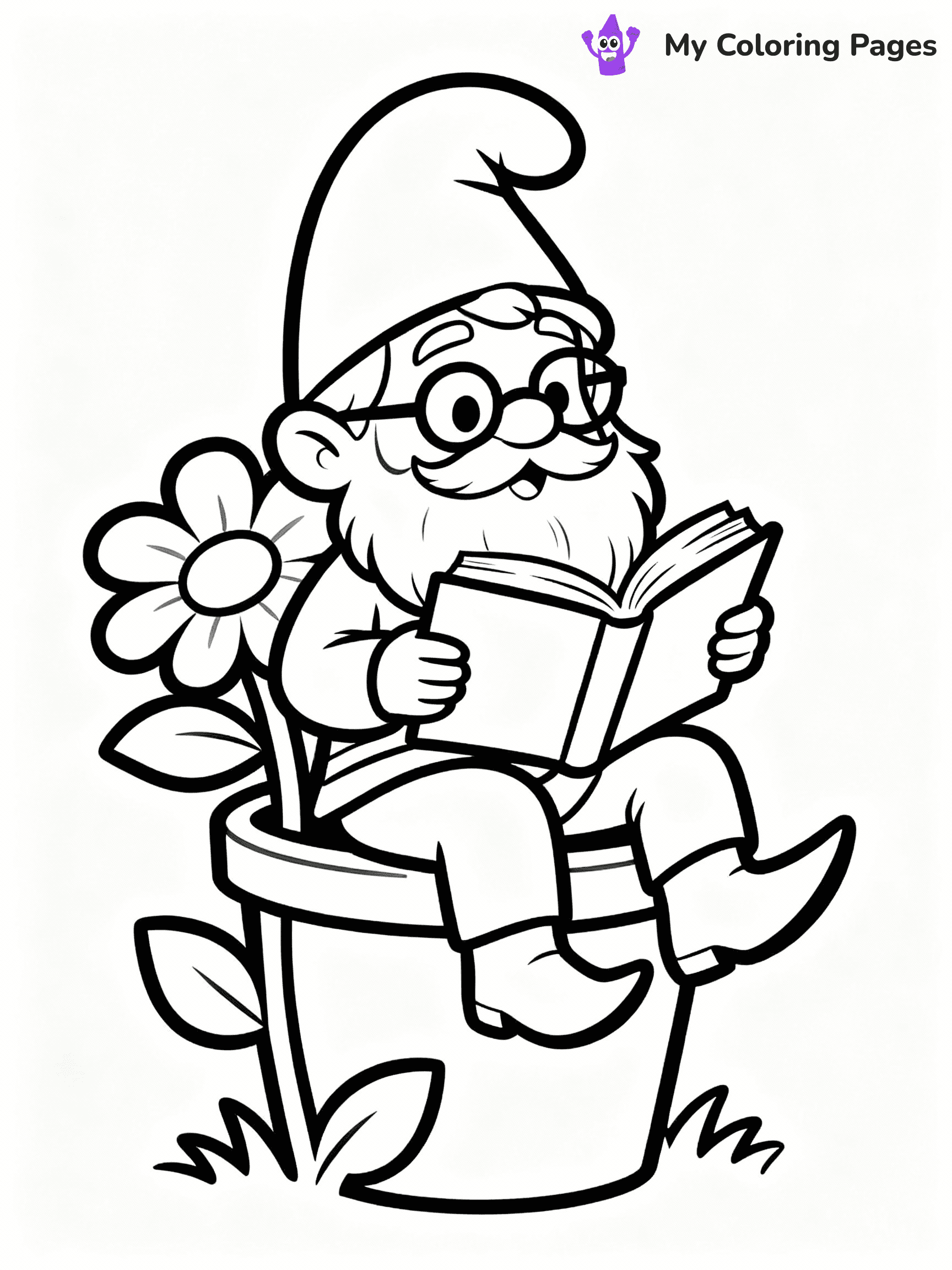 Gnome Coloring Pages - 4