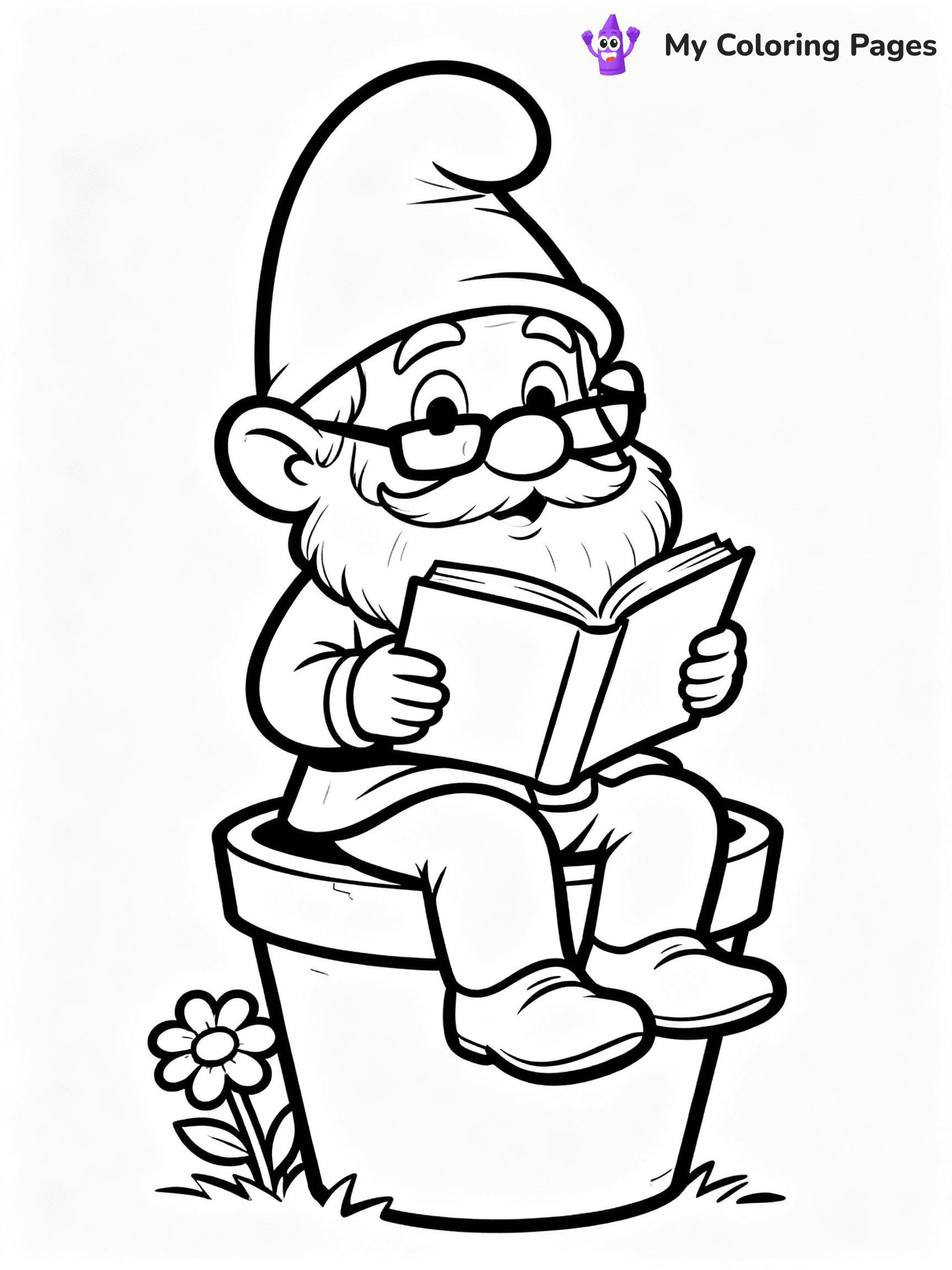 Gnome Coloring Pages - 2
