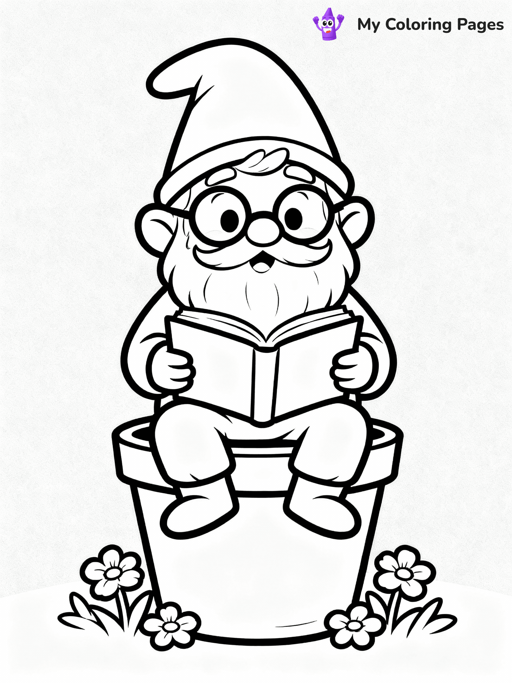 Gnome Coloring Pages - 1