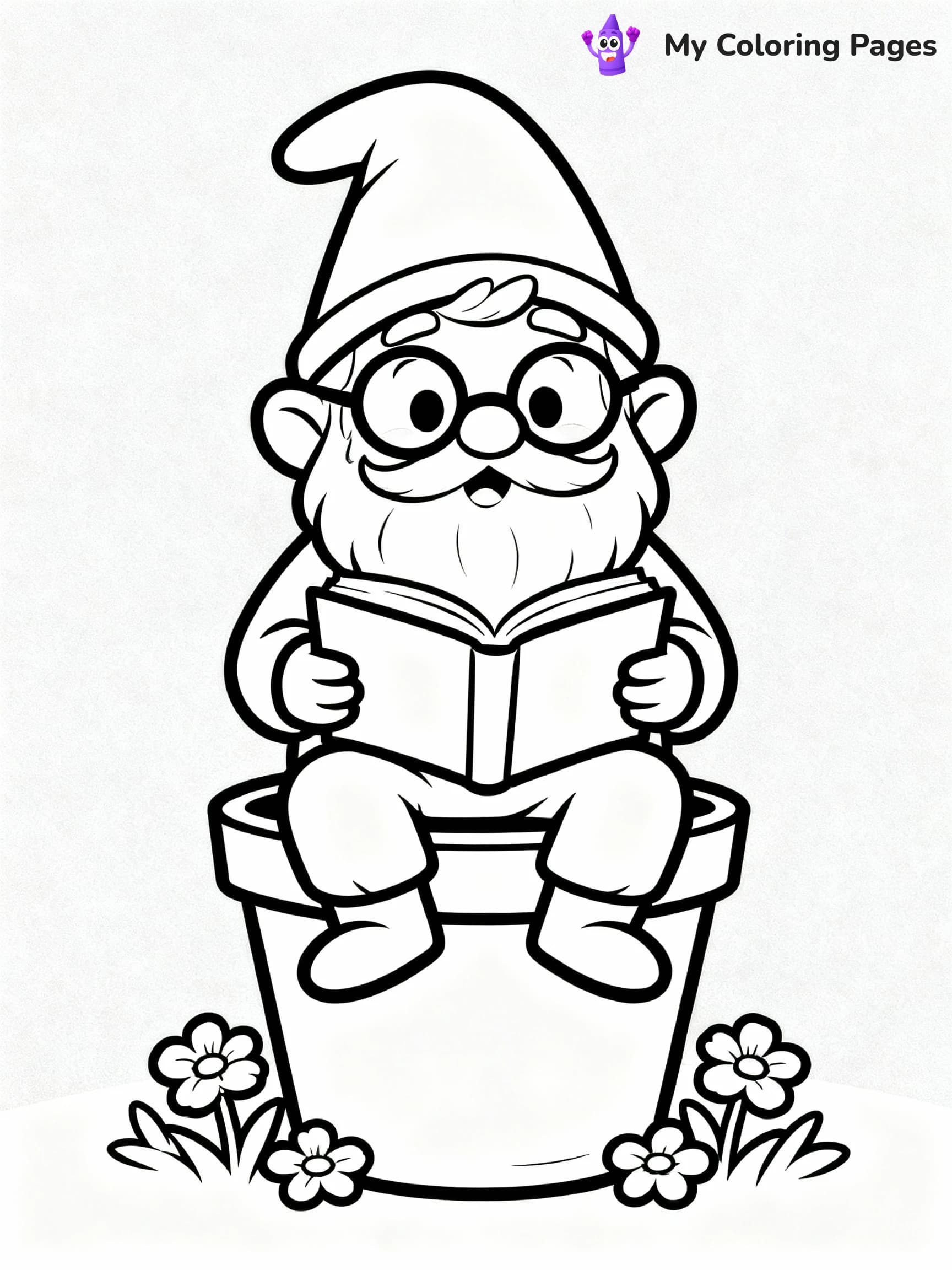 Gnome Coloring Pages - 1