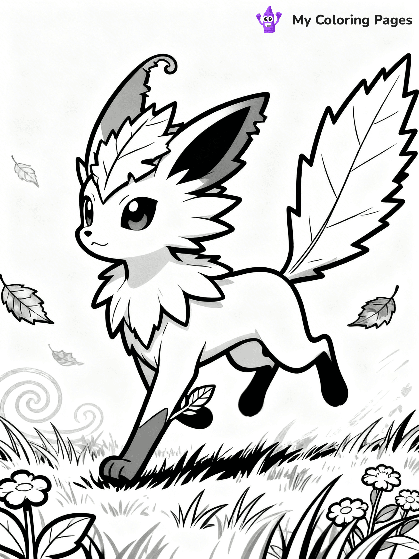 Leafeon Coloring Pages - 20