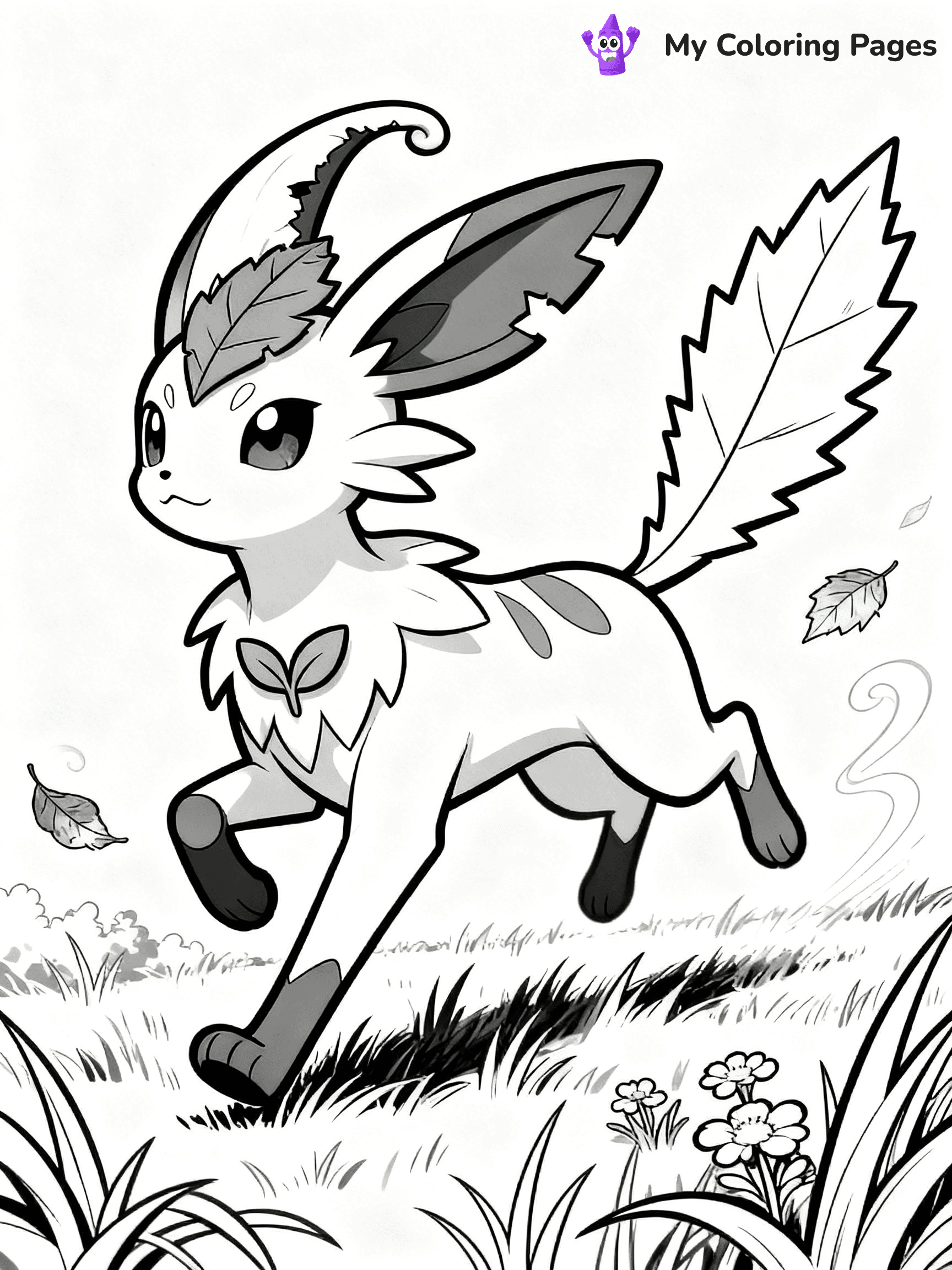 Leafeon Coloring Pages - 16