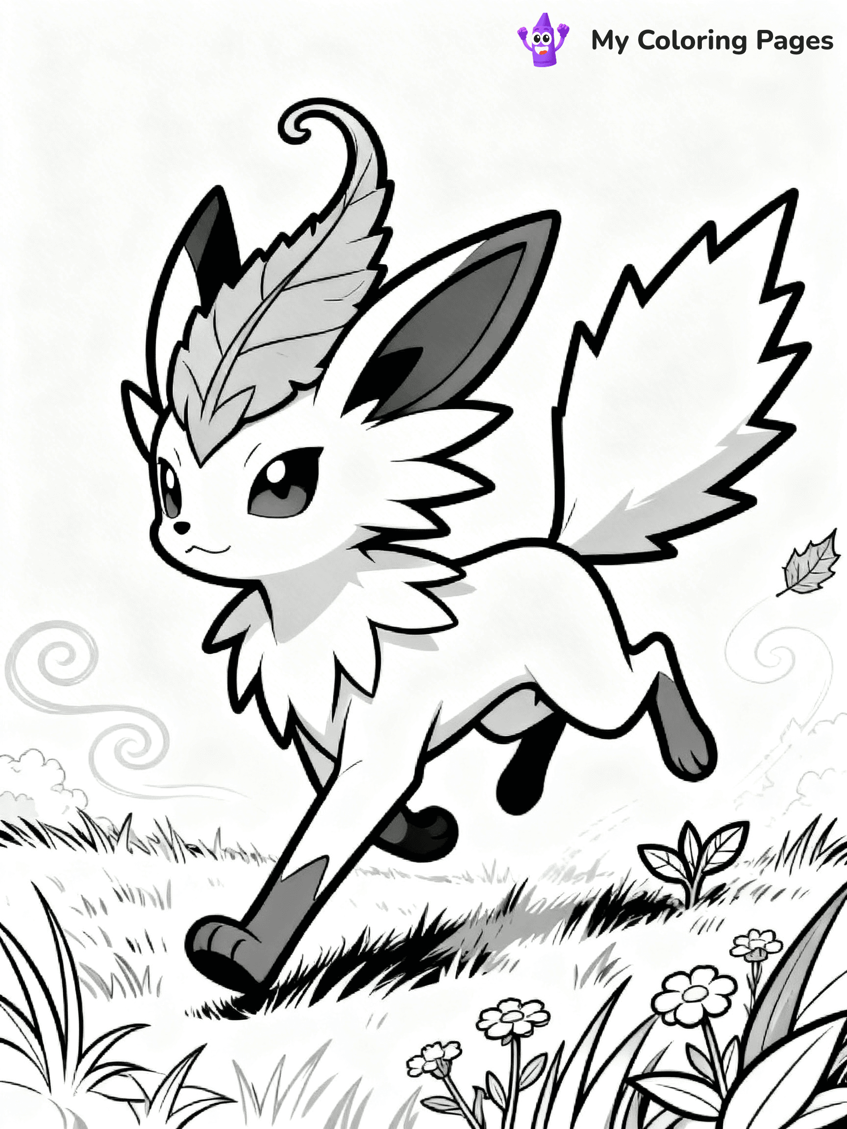 Leafeon Coloring Pages - 15