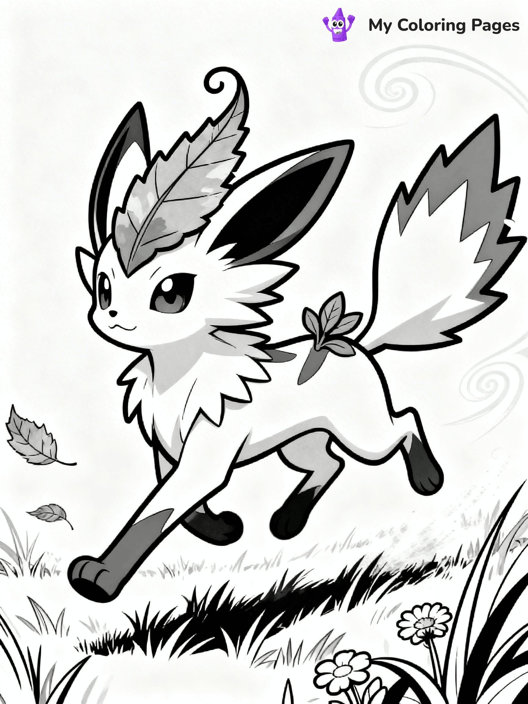 Leafeon Coloring Pages - 14