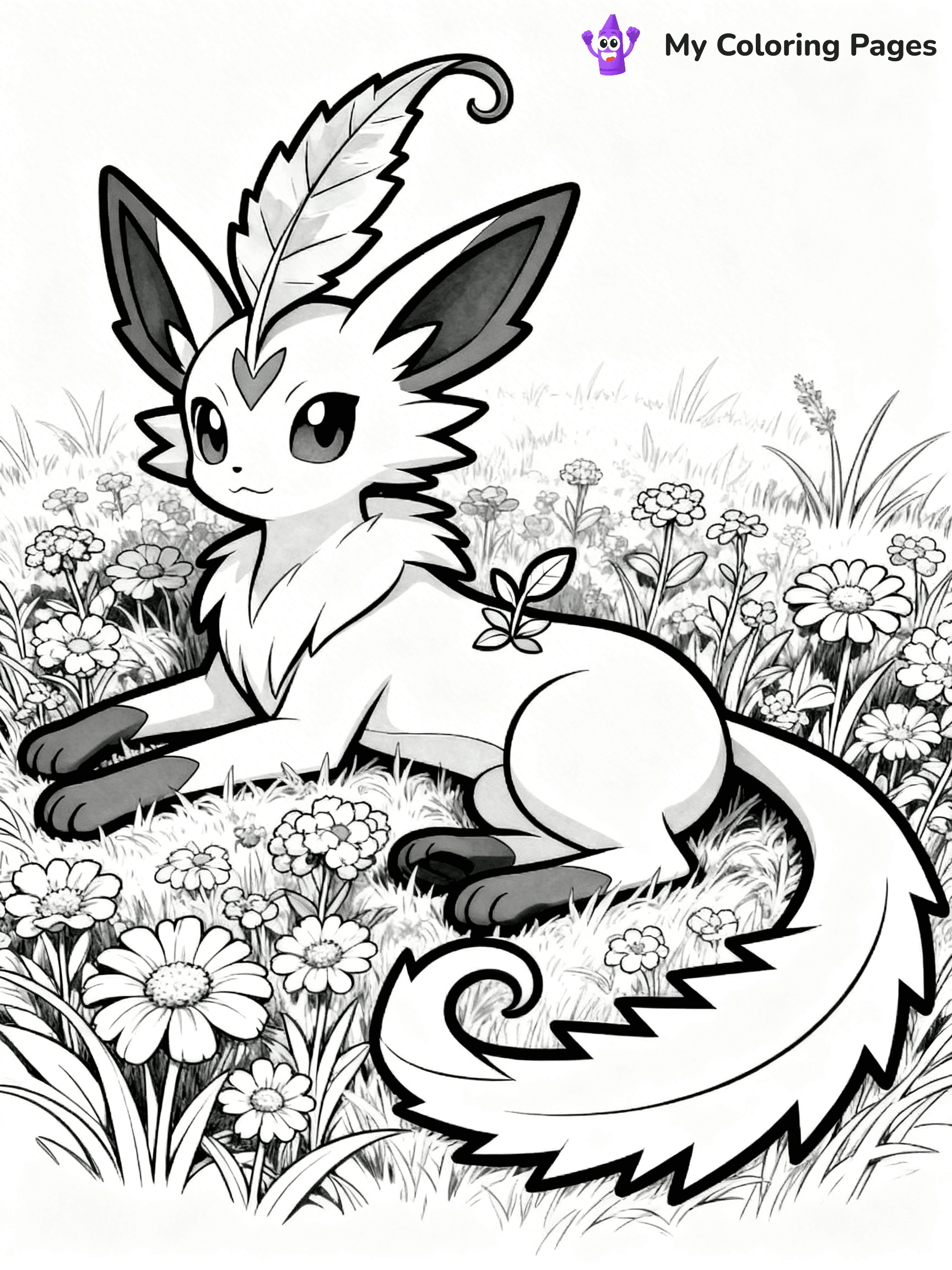 Leafeon Coloring Pages - 13