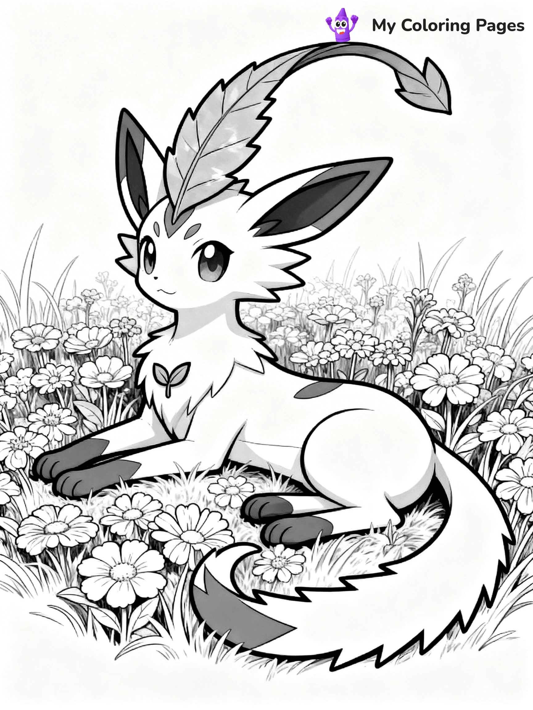 Leafeon Coloring Pages - 12