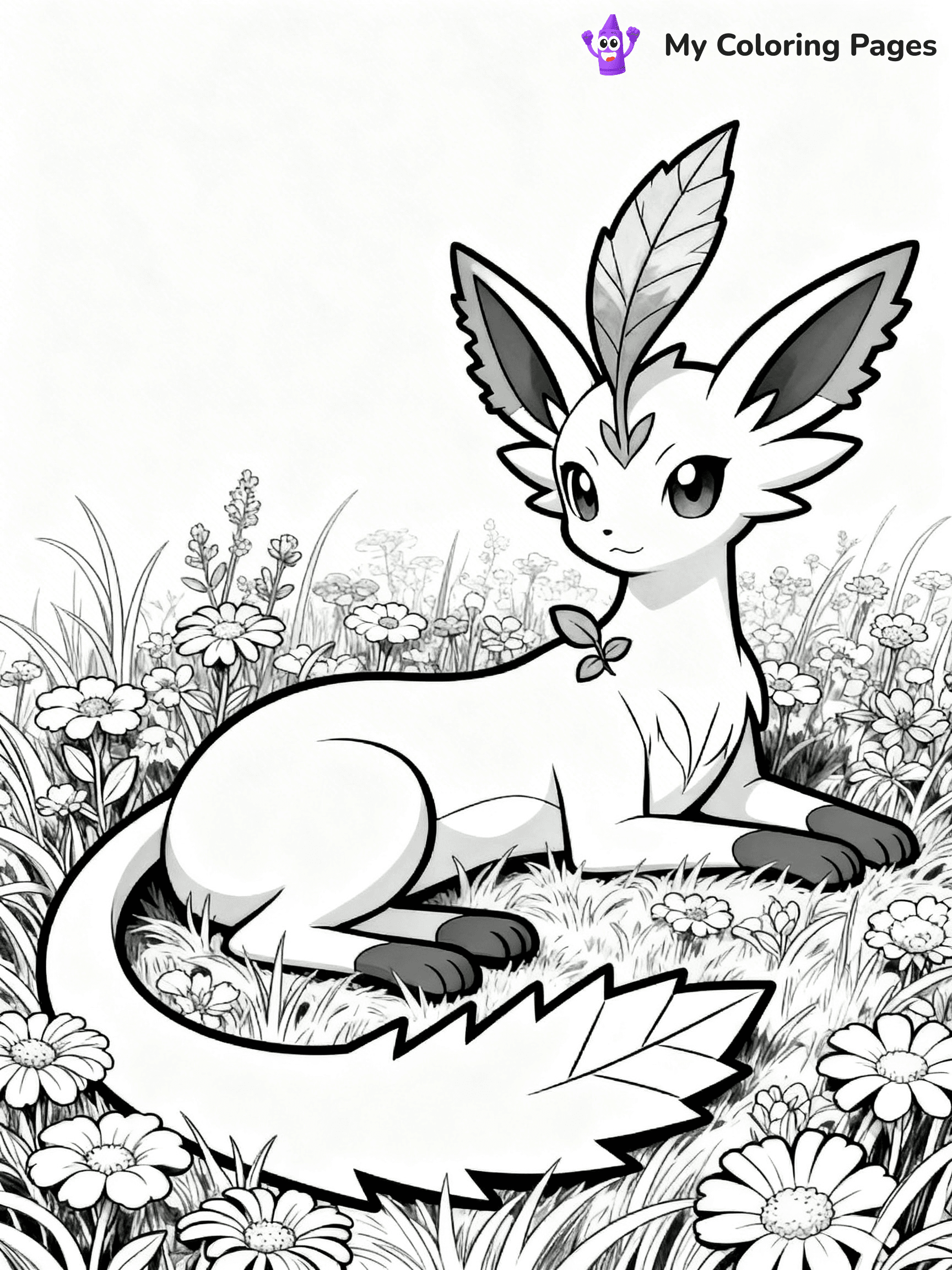 Leafeon Coloring Pages - 11
