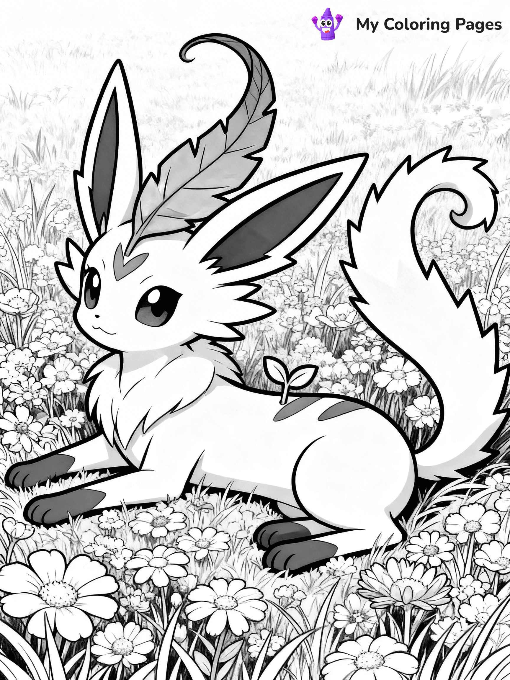 Leafeon Coloring Pages - 10