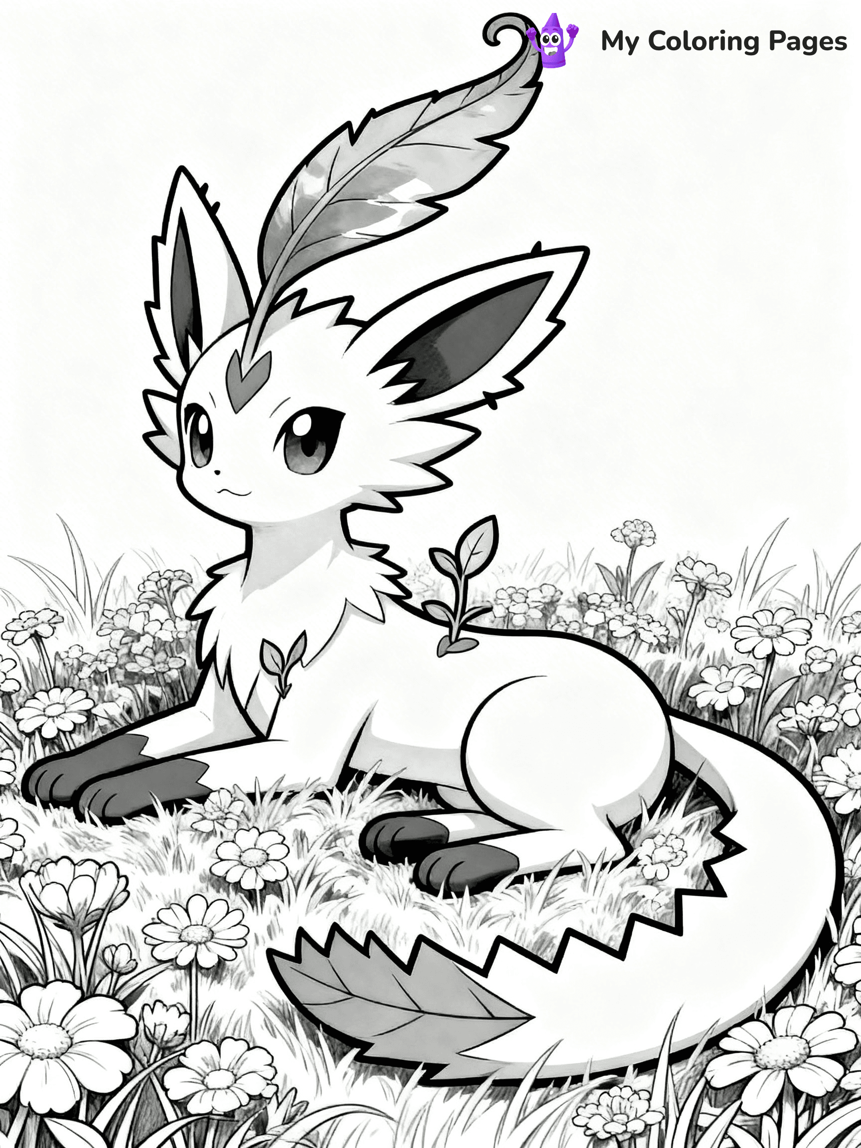 Leafeon Coloring Pages - 9