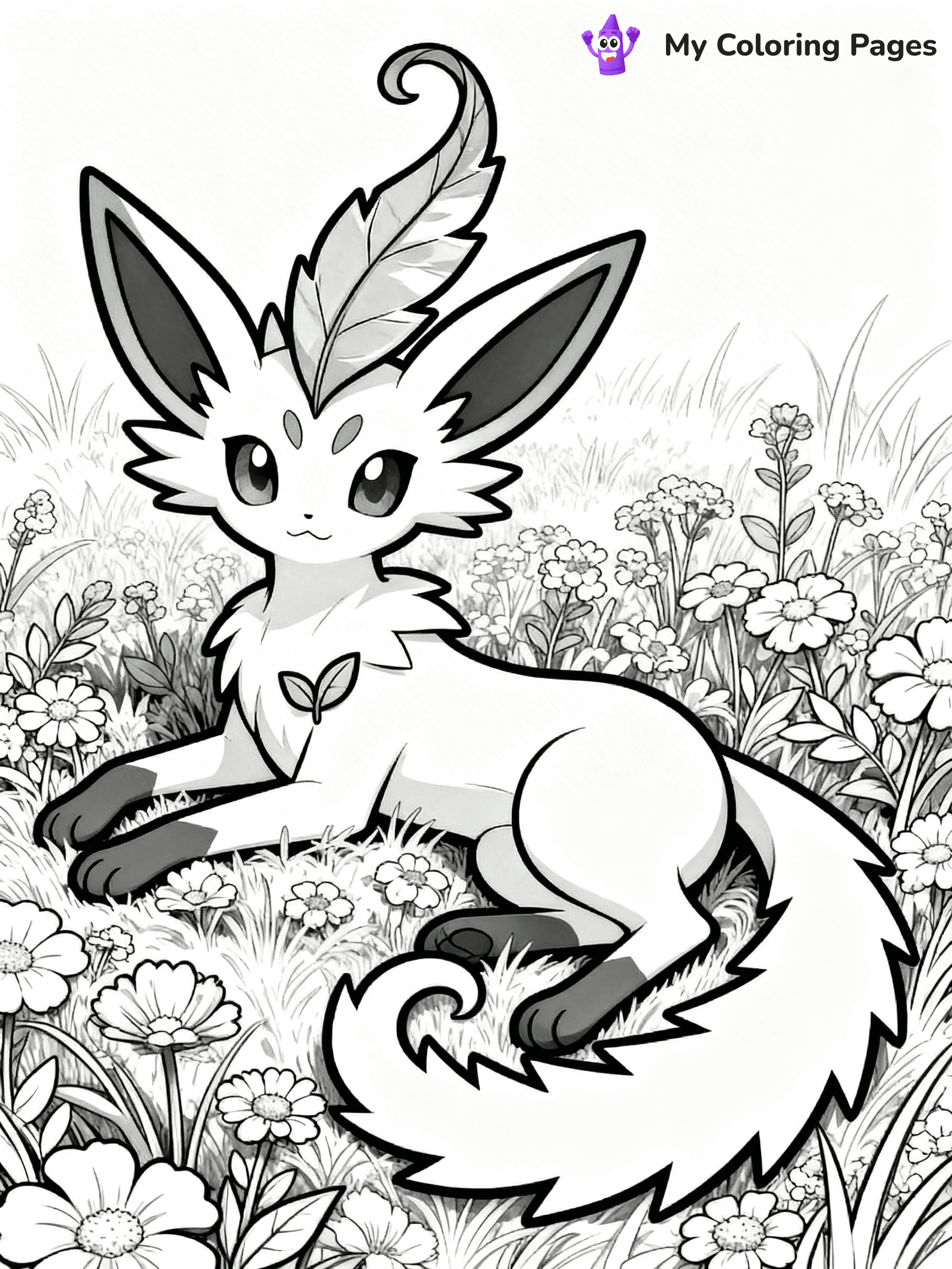 Leafeon Coloring Pages - 8