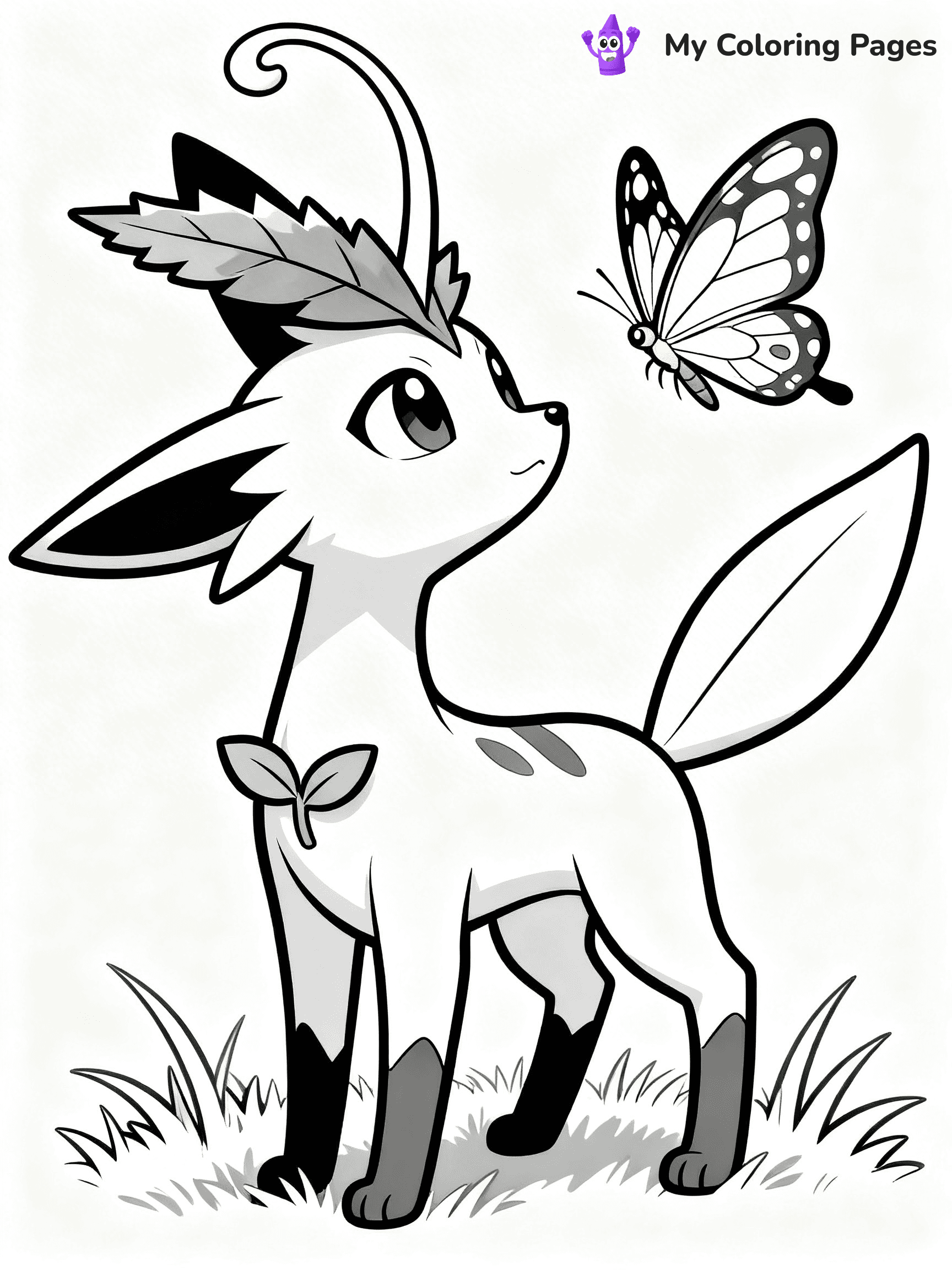 Leafeon Coloring Pages - 6