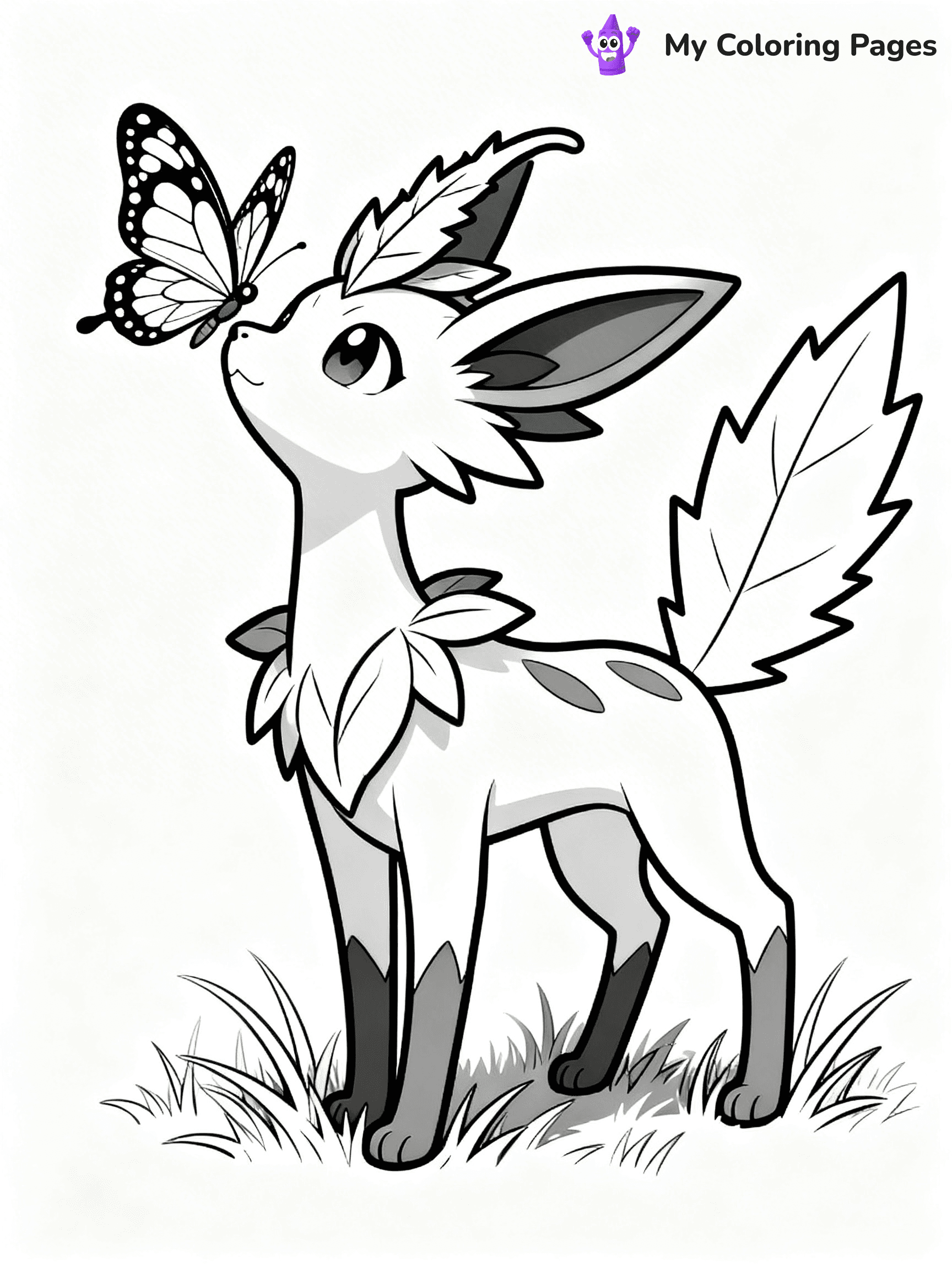 Leafeon Coloring Pages - 5