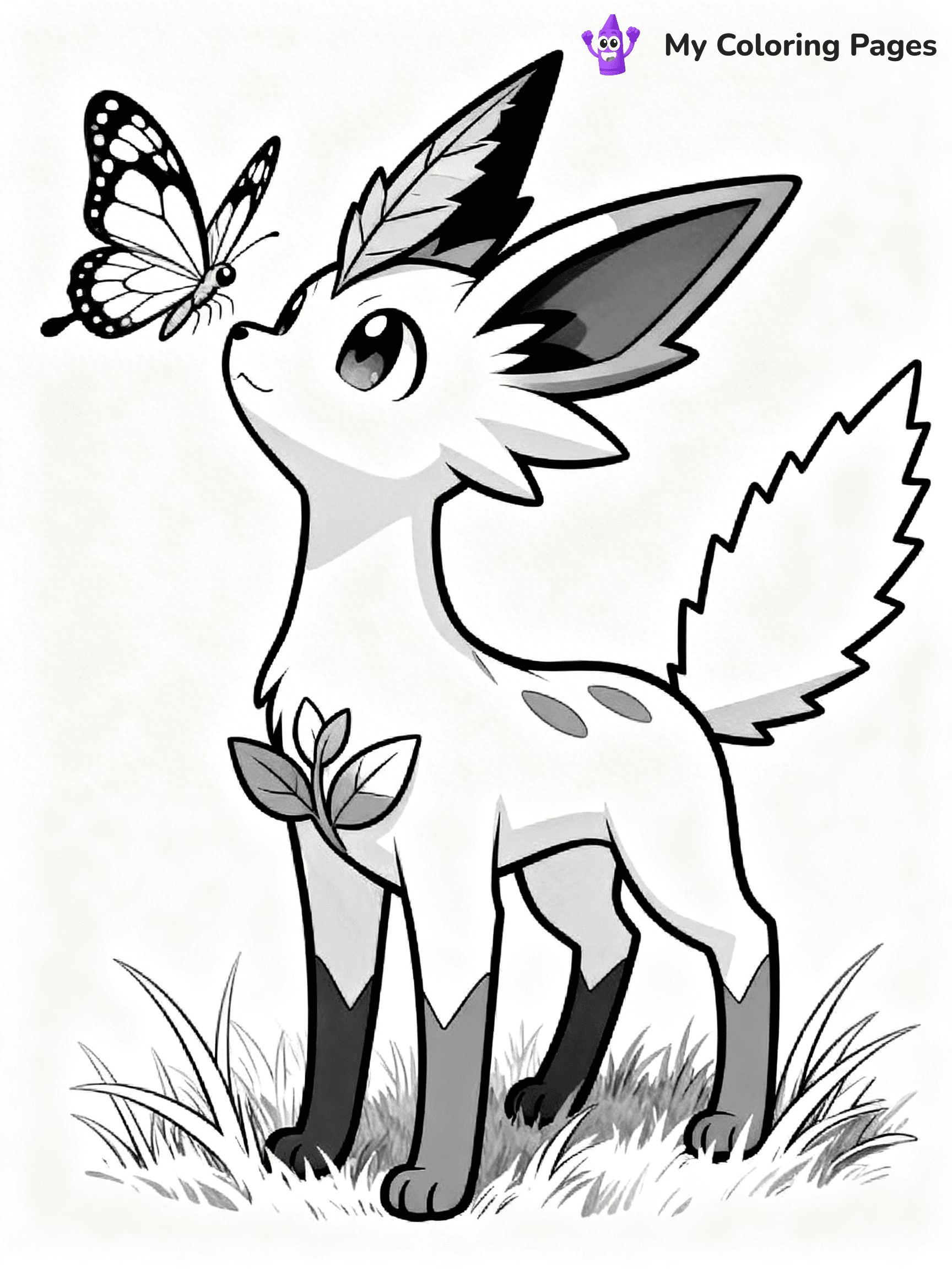 Leafeon Coloring Pages - 4