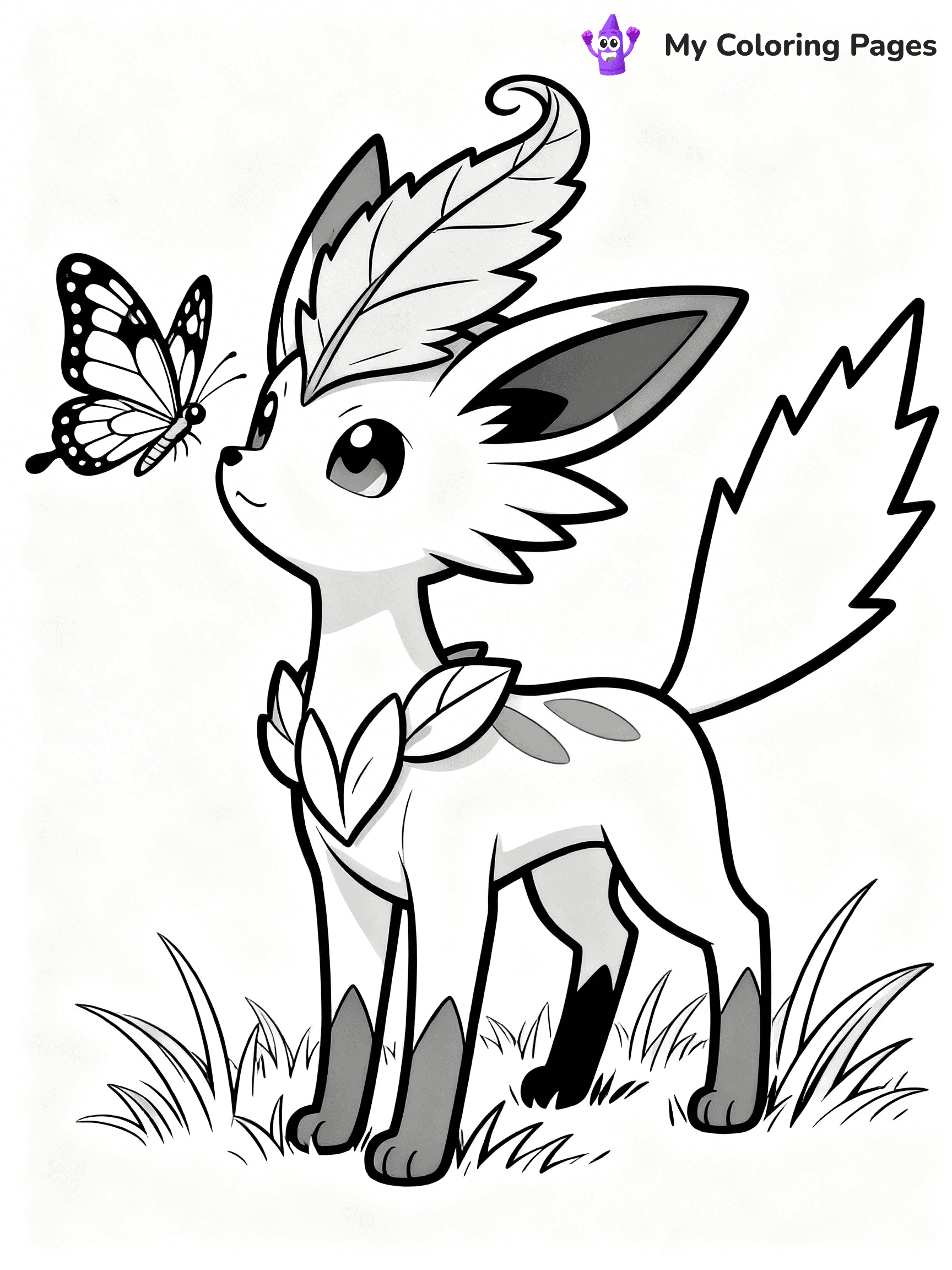 Leafeon Coloring Pages - 3