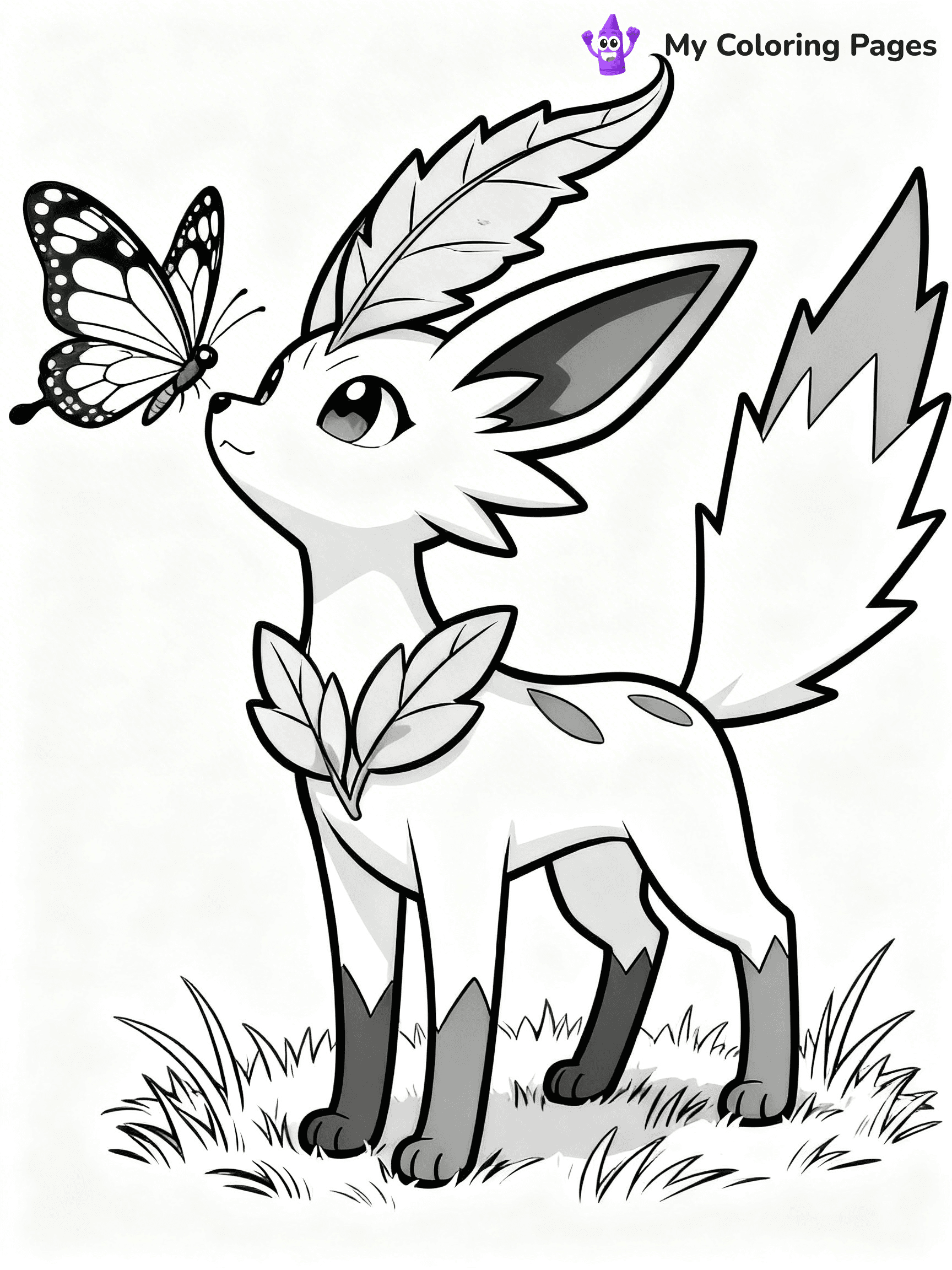 Leafeon Coloring Pages - 2
