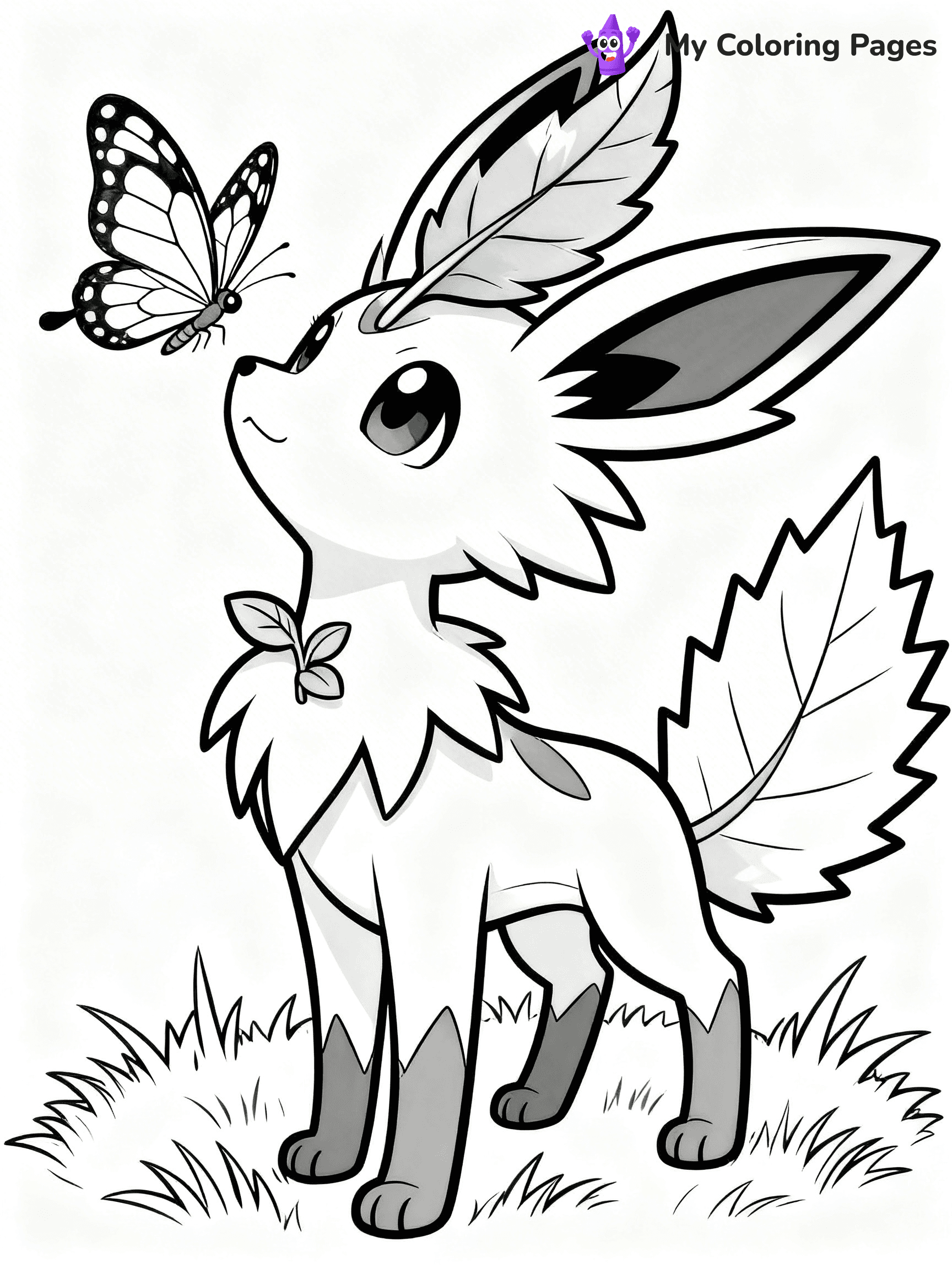 Leafeon Coloring Pages - 1